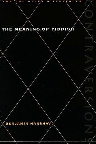 The Meaning of Yiddish