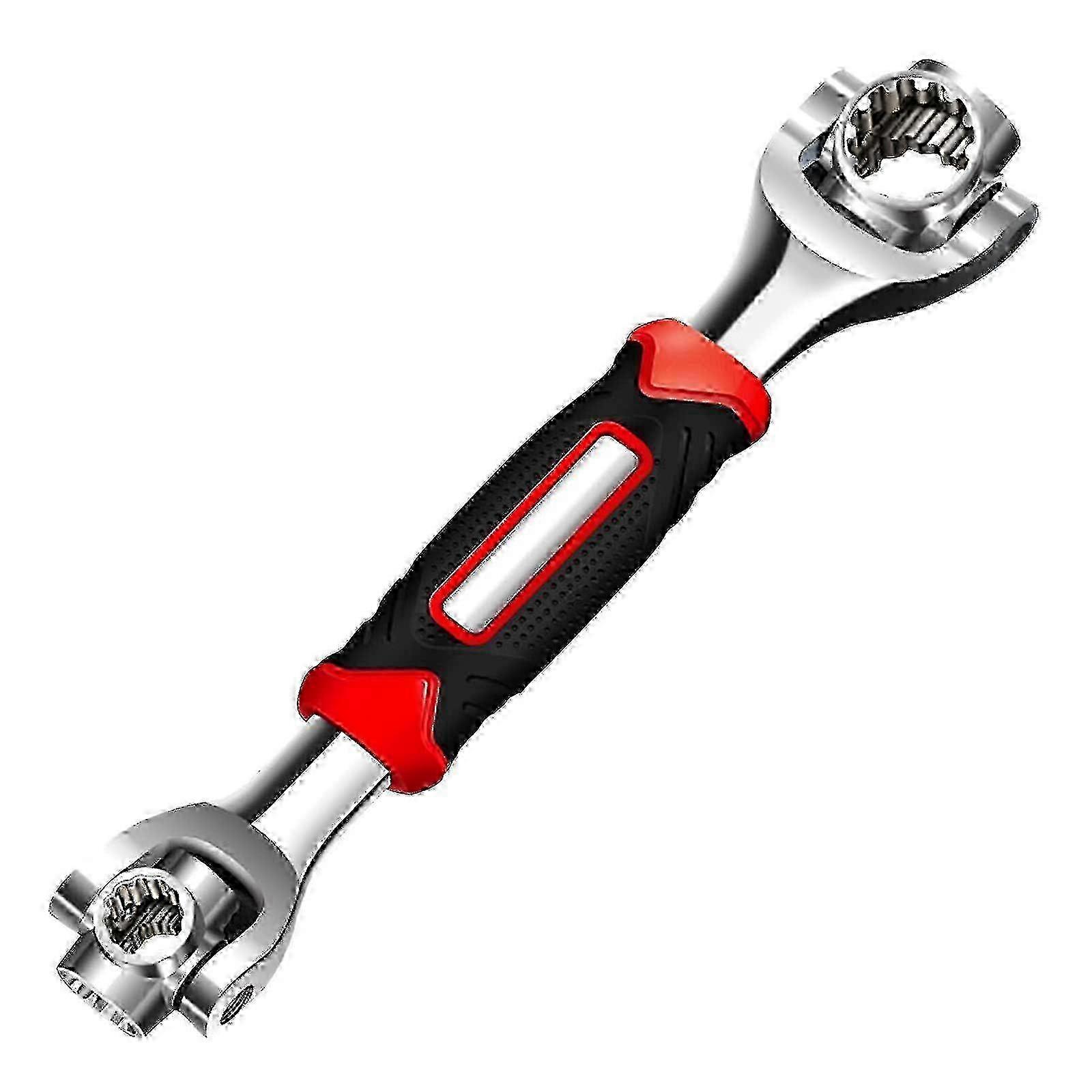 360-Degree Rotating Stainless Steel Universal Socket Wrench Set with 52 Functions for Repairing