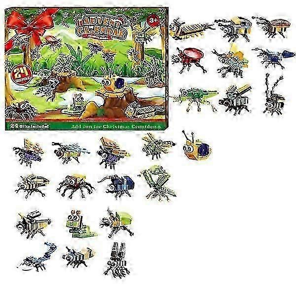 Kerst Advent Kalender Set 24 Kinderen Bouwstenen Dieren Advent Kalender