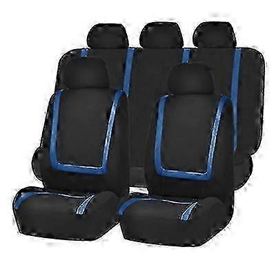 Universal Car Seat Cover 9pcs Set 9pcs Set Blue