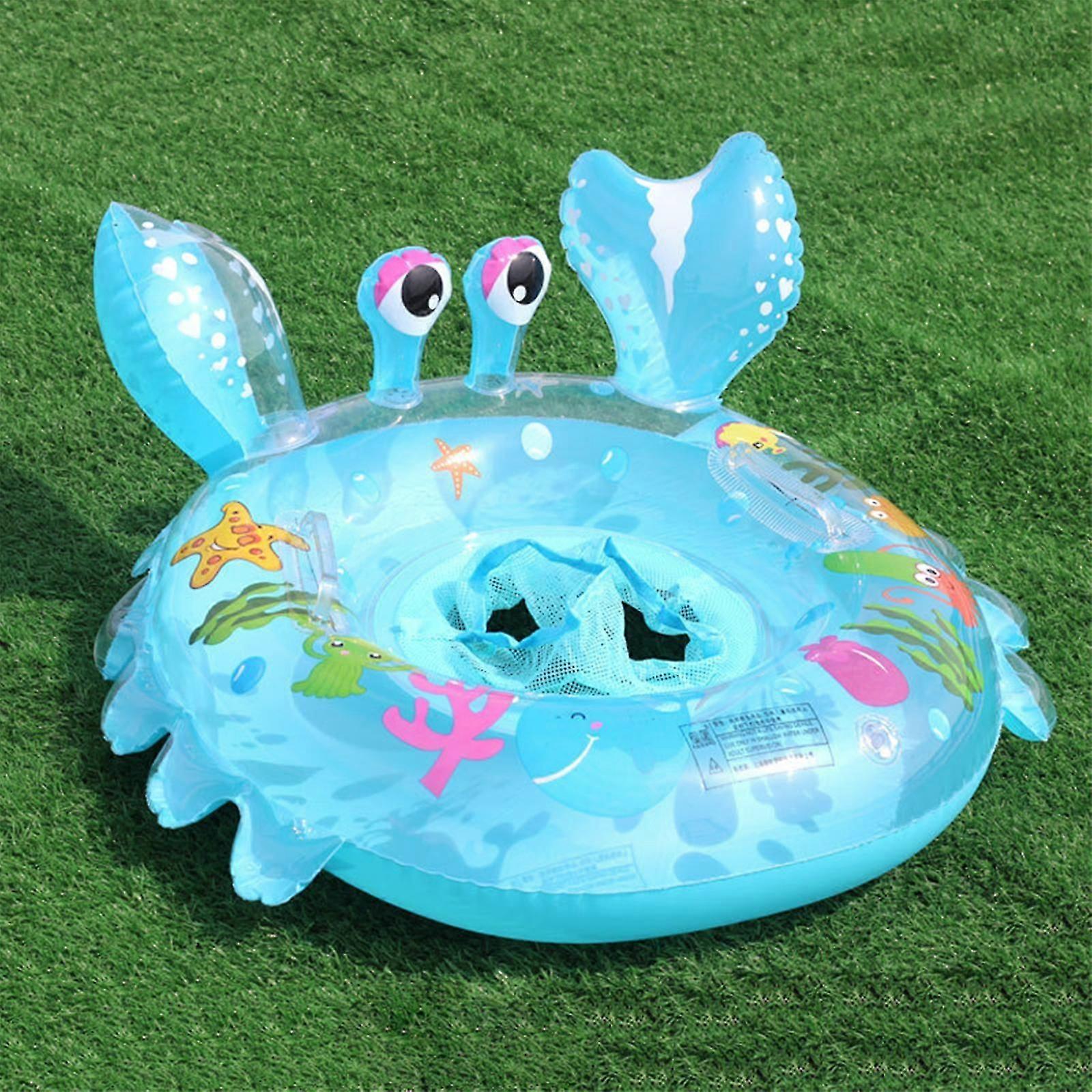 Baby Swimming Float, Inflatable Floatie Raft with Handle Safety Seat, Children Waist Float Ring, Infant Pool Swim Ring