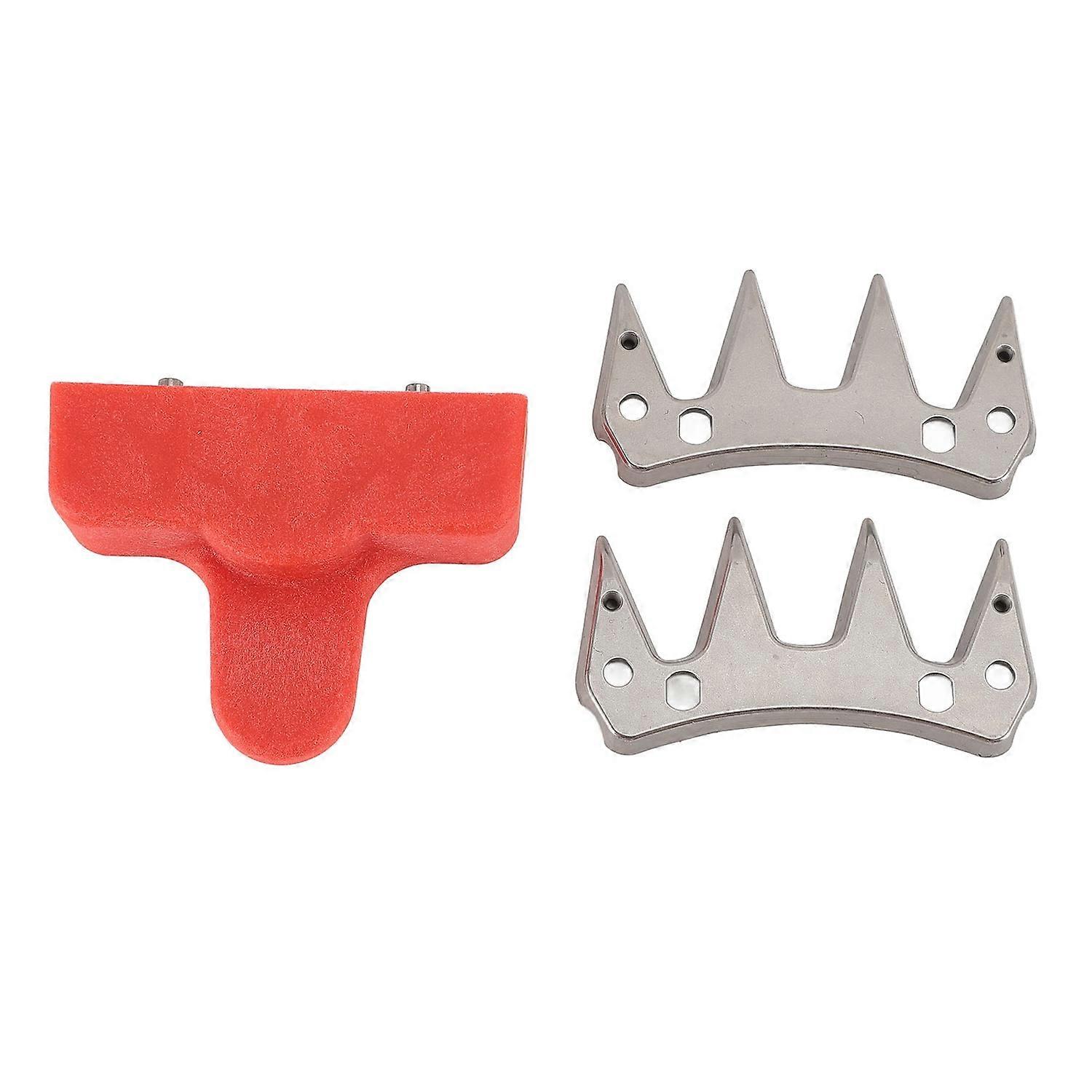 2Pcs Sheep Shears Replacement Blade 4 Teeth Precise Cutting Efficient Stainless Steel Wool Clipper B
