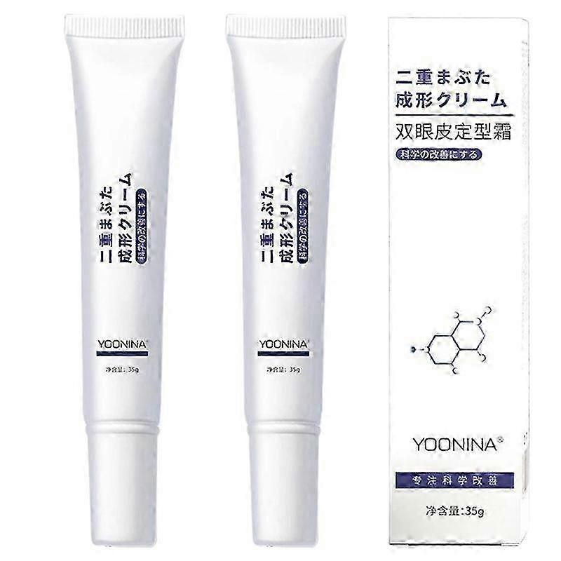 2kpl Double Eyelid Pen liima näkymätön Double Eyelid Styling Cream Stick pitkäkestoinen