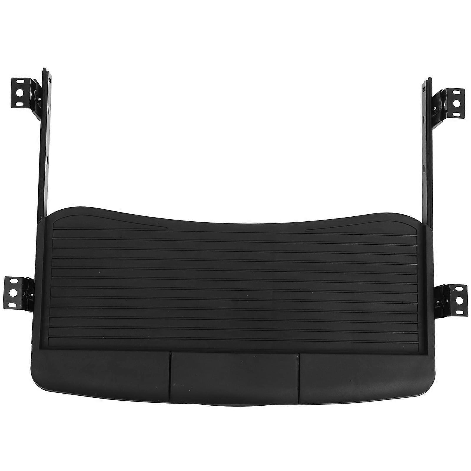 Black Under Desk Keyboard Tray with Hidden Drawer