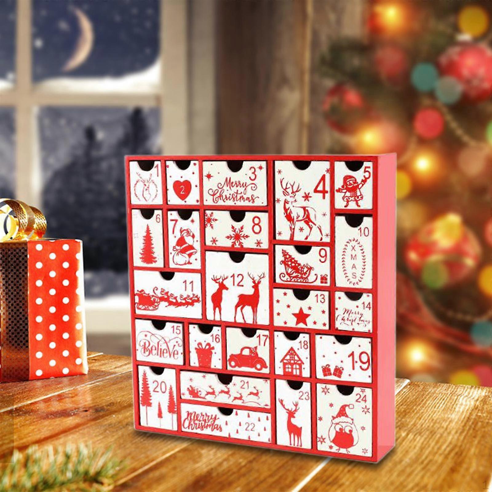 Advent Calendar Box to Fill Yourself Creative Christmas Decor Xmas Count Down for