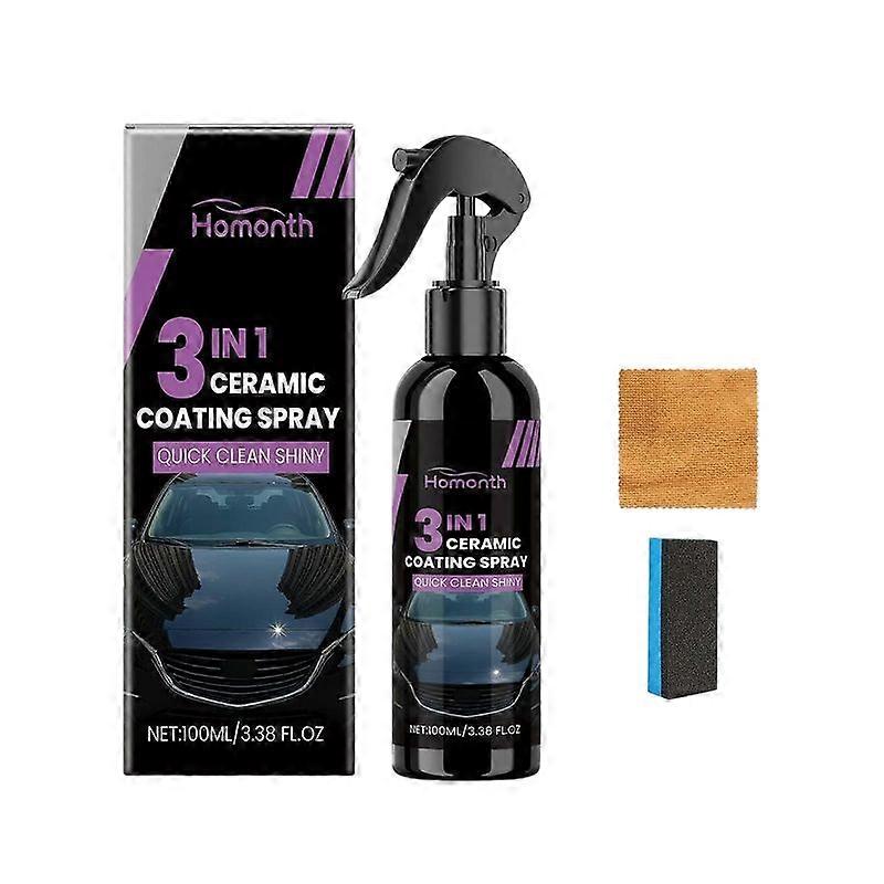 Nano Coating Spray 3 i 1 Bilunderhåll Polering Vatten Fläck Oljebeständig