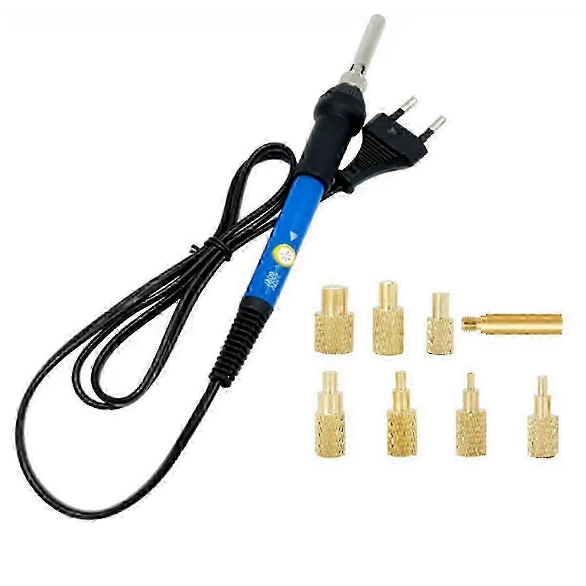 M2-M6 Brass Hot Melt Insertion Kit with Soldering Iron Tip and Nut Embedded Thread for Heat Set Insert