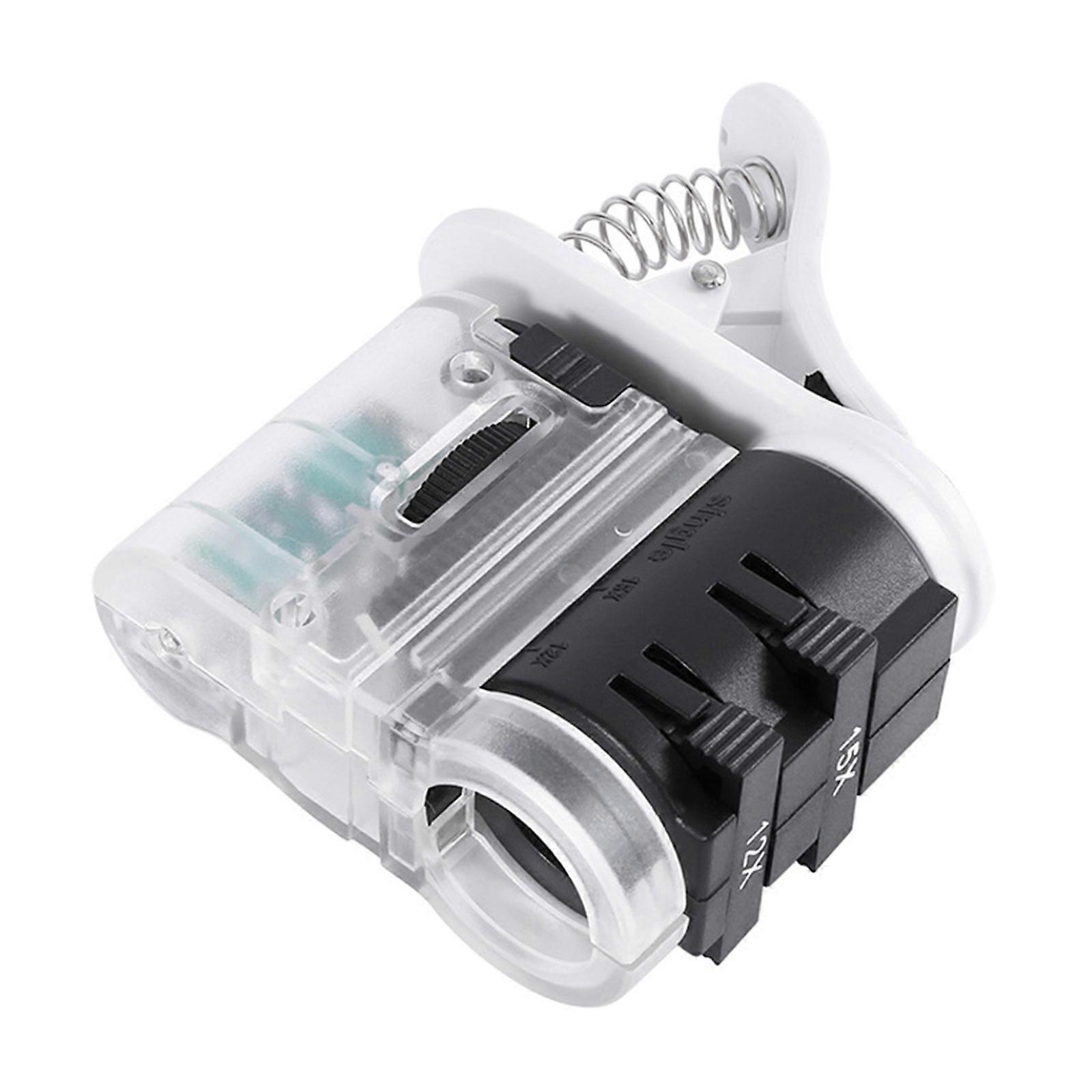 Handheld Optical Instrument Providing 7 27x Magnification Suitable for Jewelers and Collector with LED and Illumination Multicolor