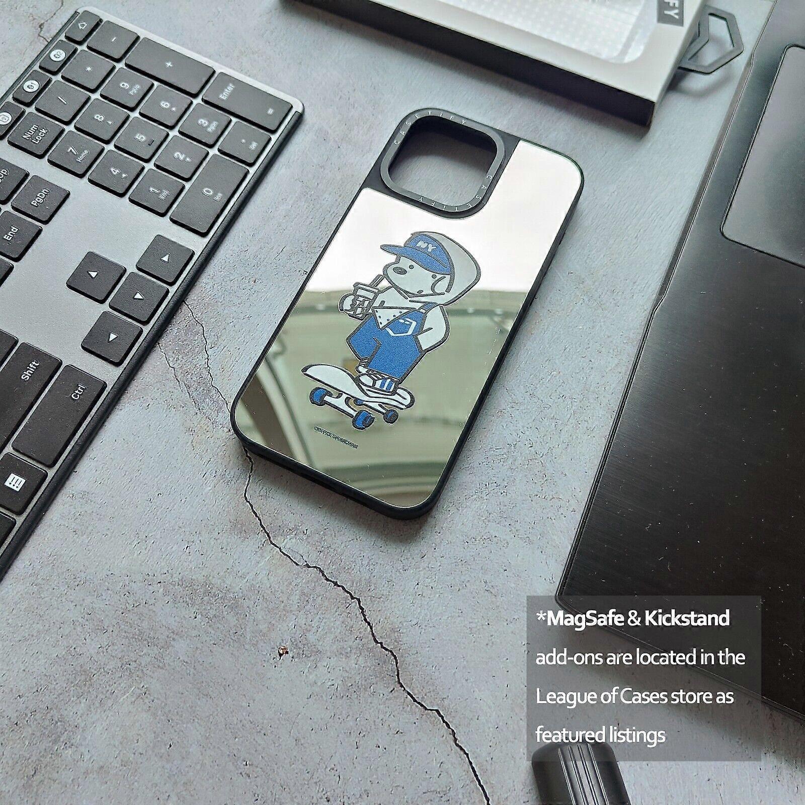 Shibachan Casetify Mirror Case for iPhone 13-17 optional MagSafe & Kickstand
