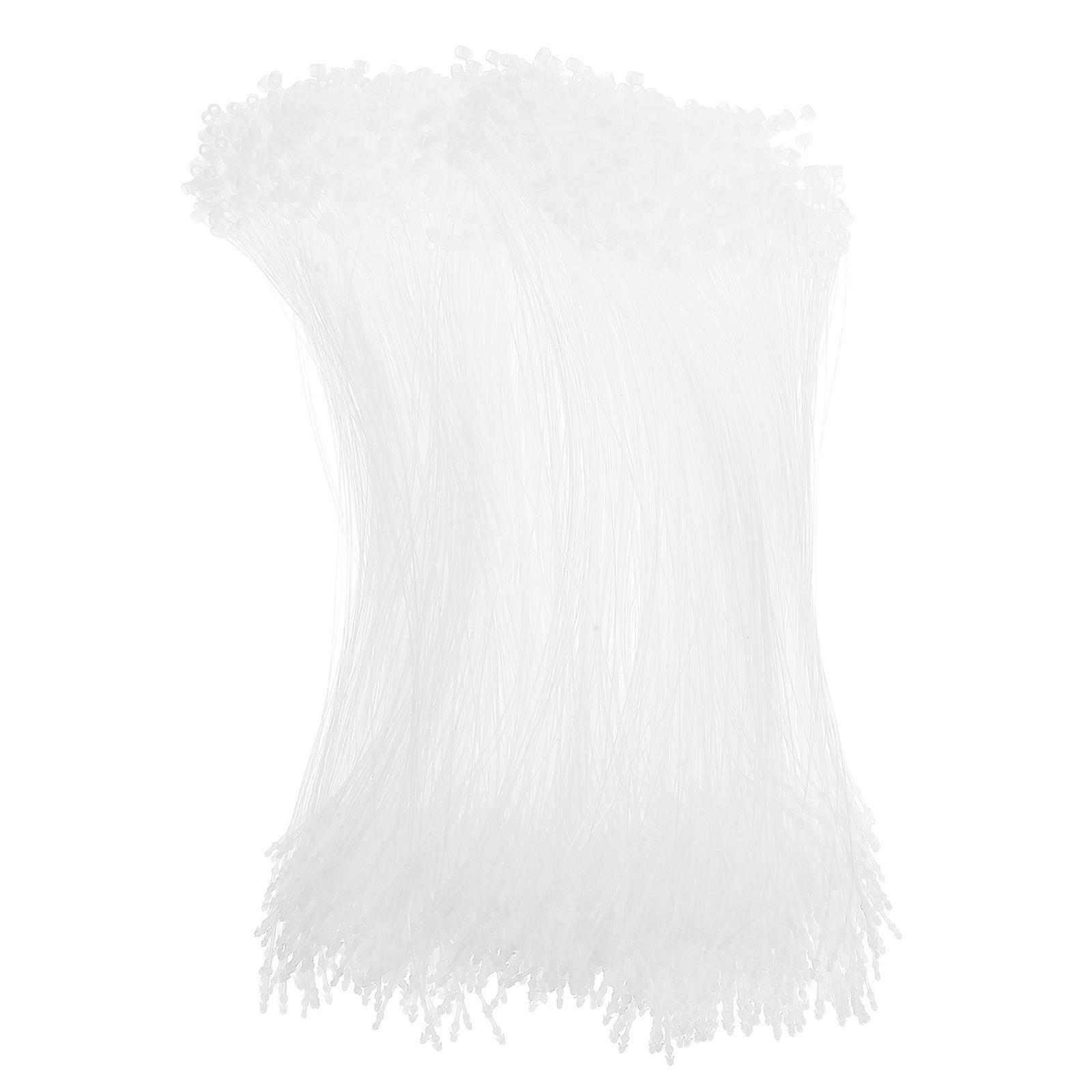 Hang Tag Rope Plastic Tag Fasteners for Merchandise Display 5000Pcs White String