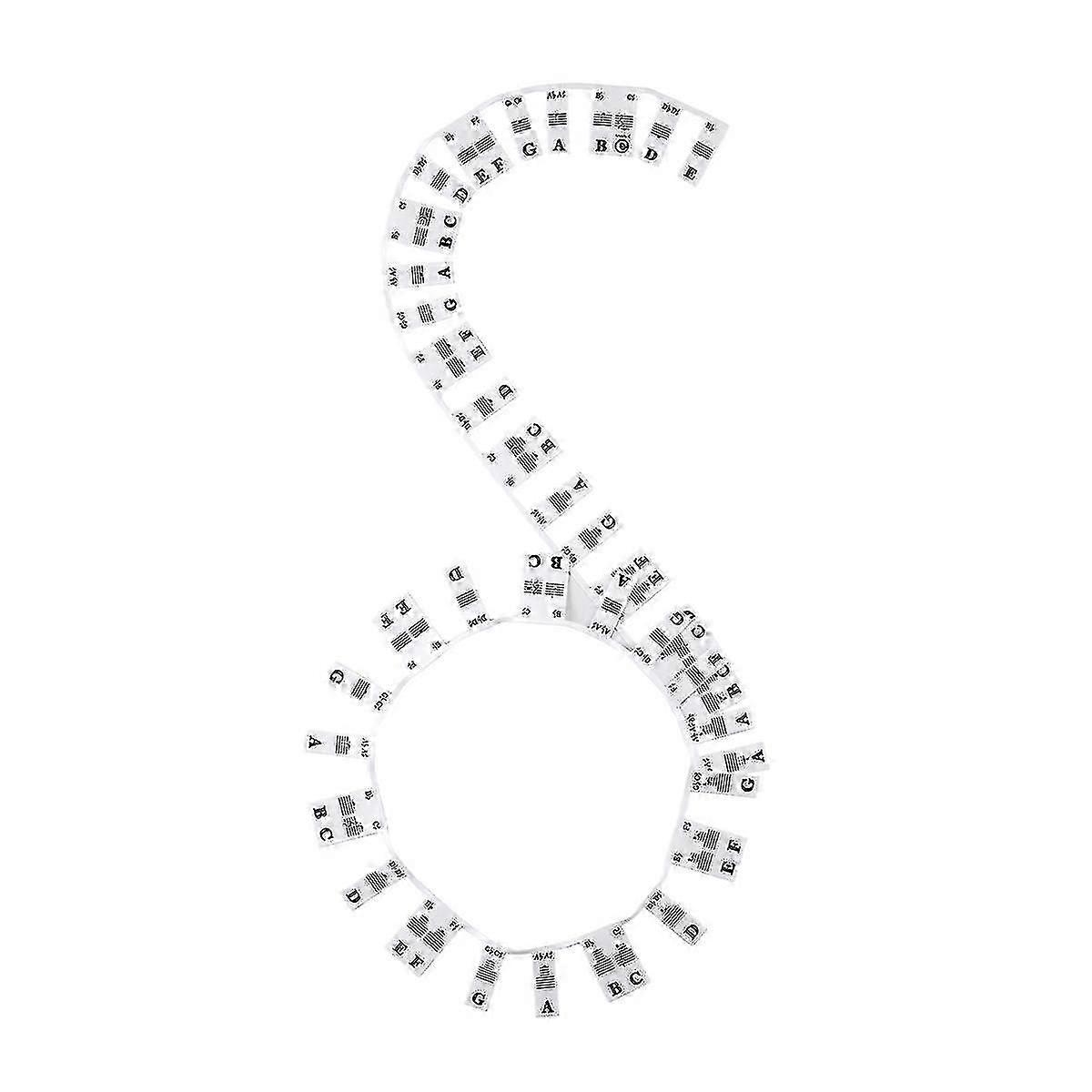 88 Key Removable Piano Keyboard Stickers Stave Notation Note Strip Stickers For Beginners Students