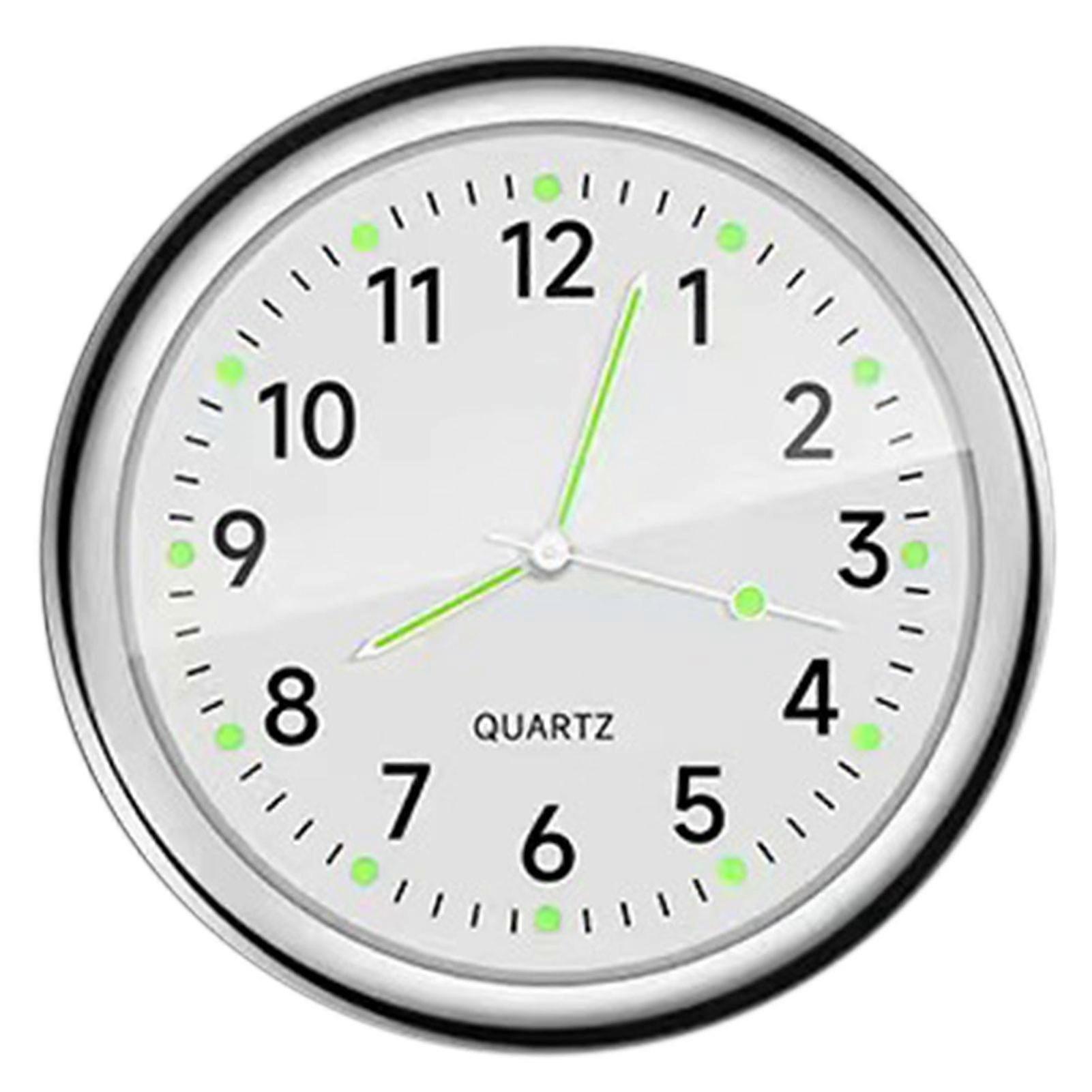 Luminous Small Clock Car Interior Dashboard Mini Clock for Lockers