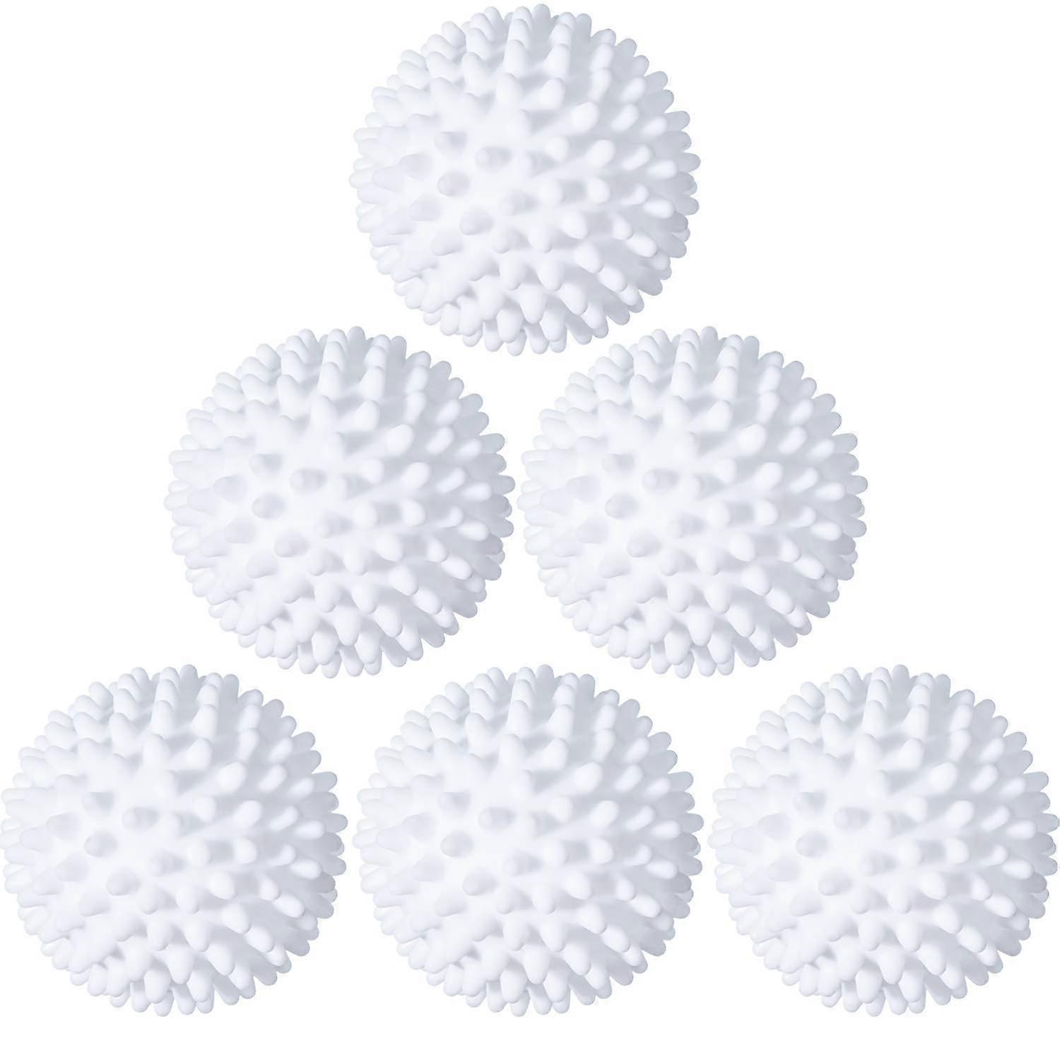 6 Pack Wool Laundry Dryer Balls Reusable Fabric Softener for Clothes Drying and Washing