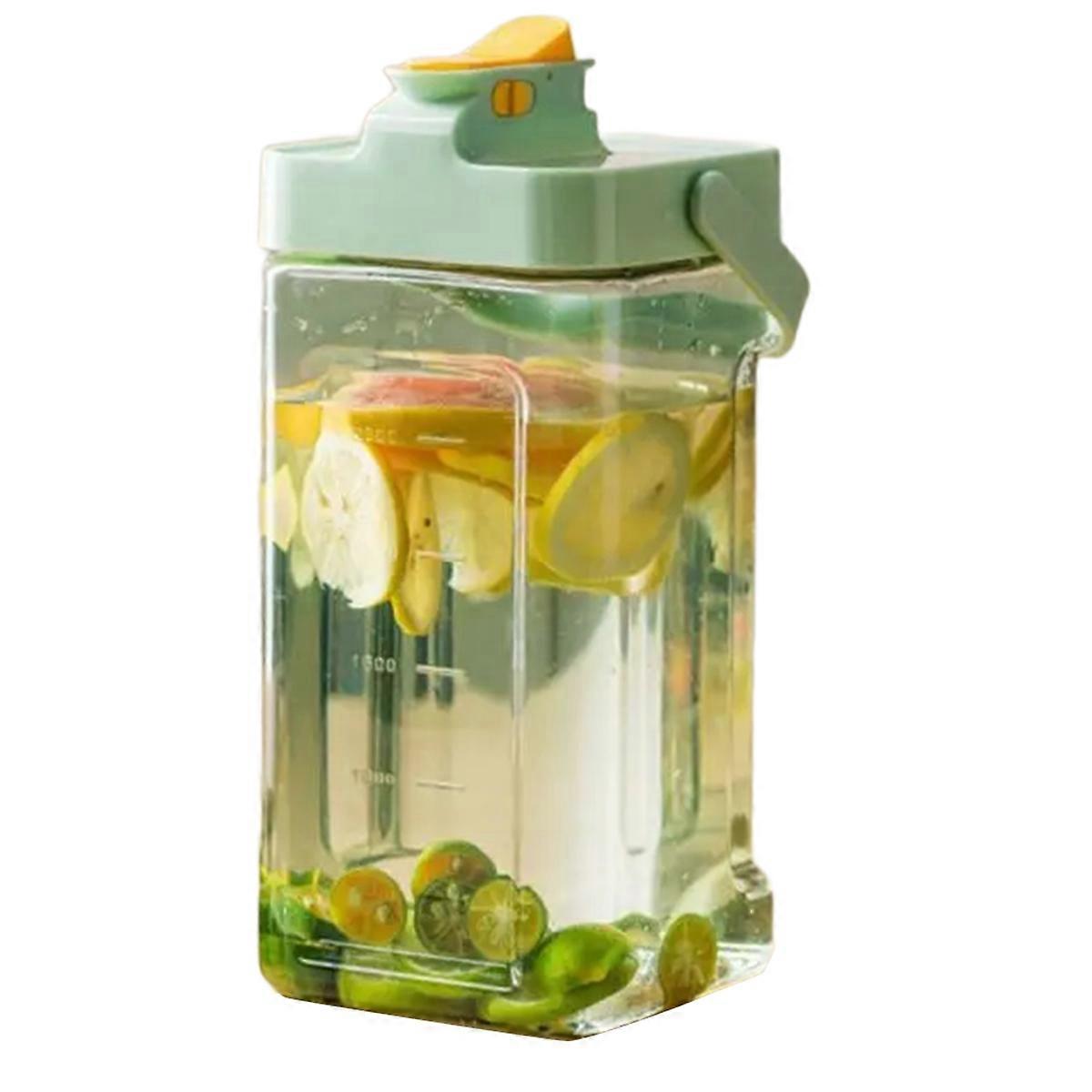 Cold Beverage Bucket Drinking Bottle Household Tank with Large Capacity for Straight Drink Juice Cold Drink Bucket3.5L A