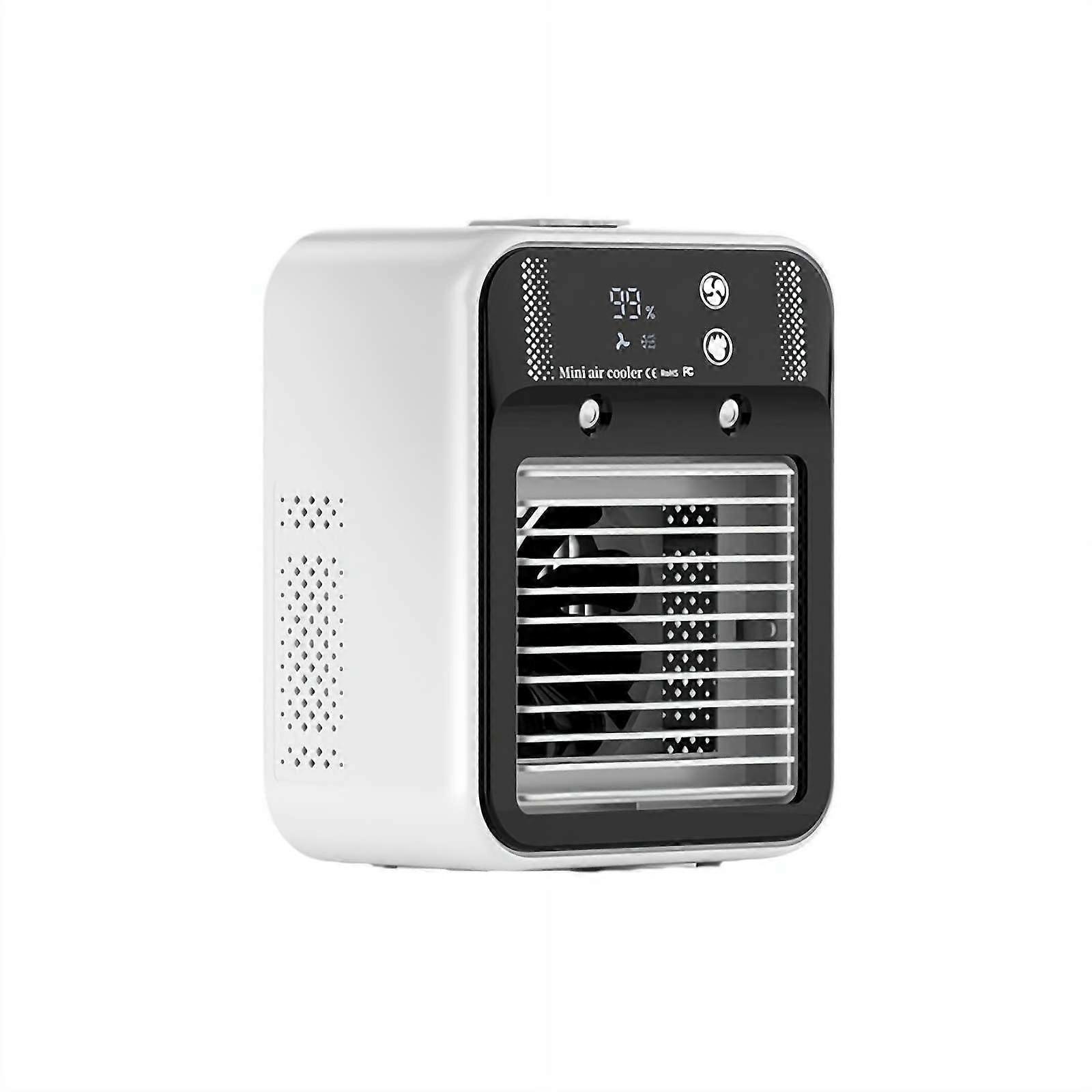 Portable 3in1 Mist Fan with 500mL Tank & Digital Display, Quiet Cooling for Desk, Bedroom, Outdoor