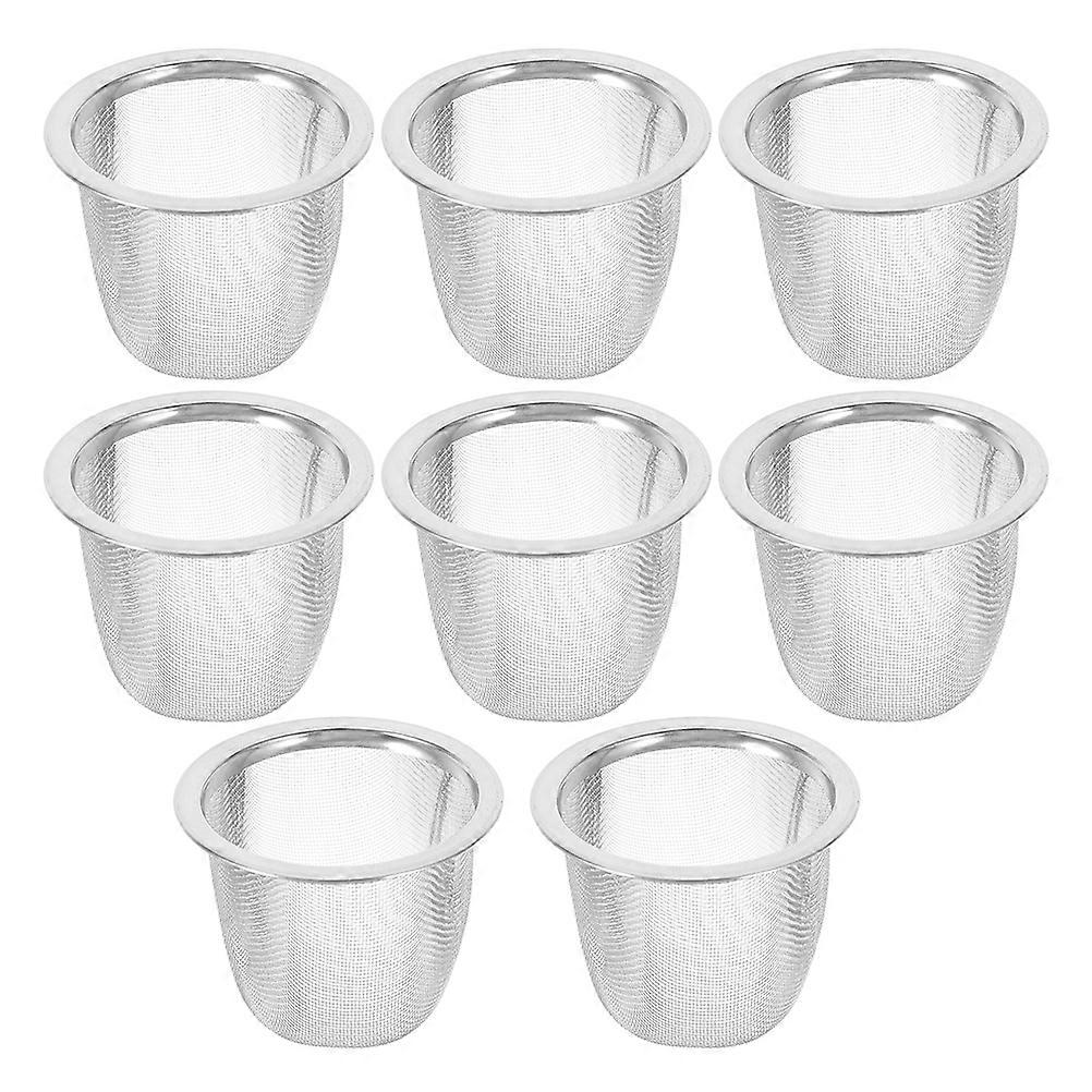 Tea Leaf Filter Mesh Tea Infuser Basket for 8Pcs Stainless Steel Strainer