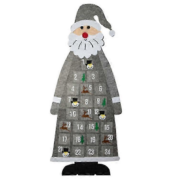 Children's Christmas Calendar with Tree Motif and 24 Day Countdown Pockets