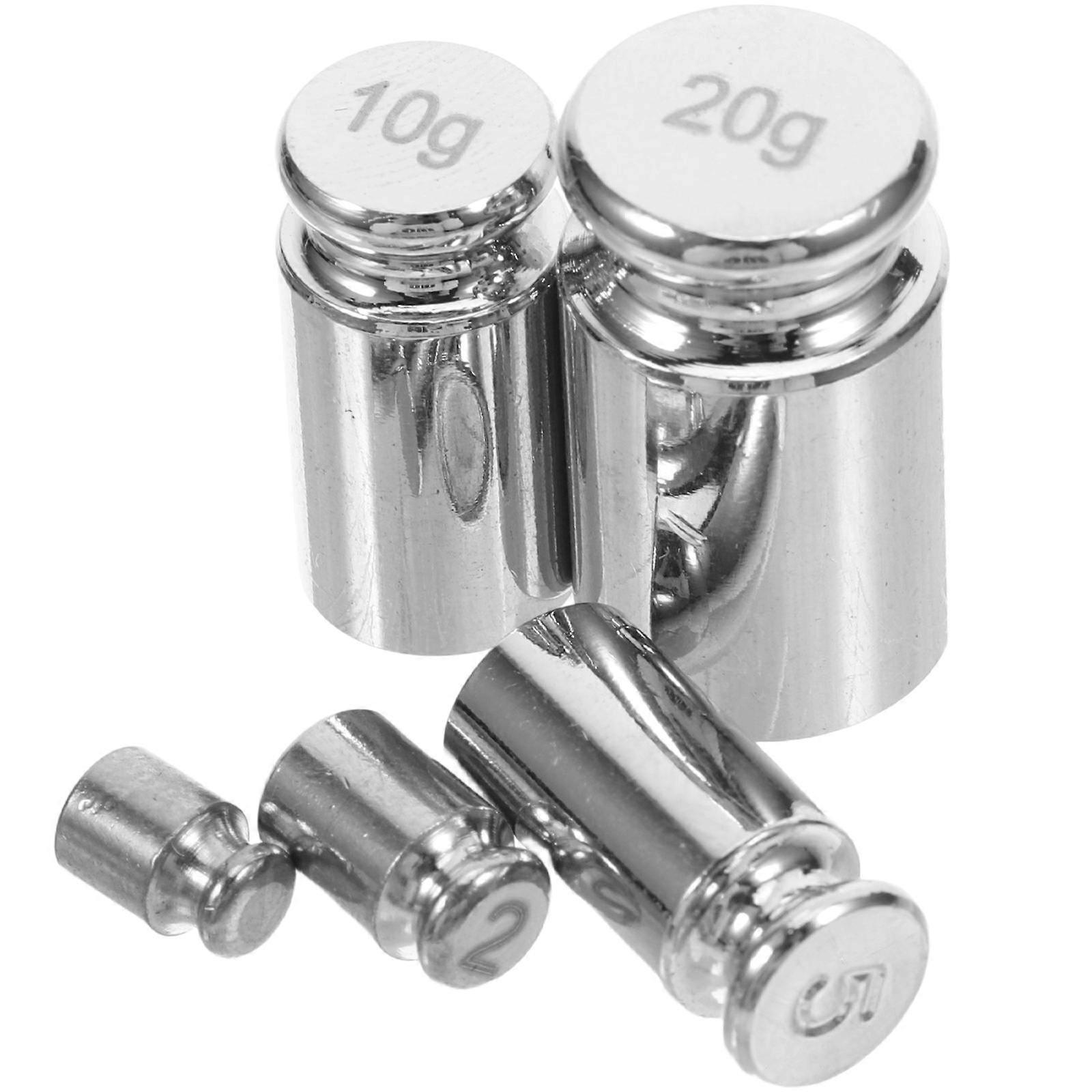 Calibration Weight Set For Digital Gram Scale Accurate Calibration Portable Design Suitable For Laboratory Equipment Kitchen Scale 5Pcs
