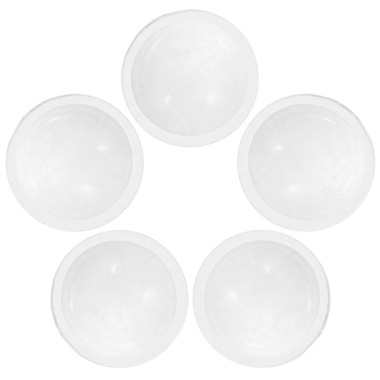 LED Focusing Convex Lens Replacement for Flashlight Use 5Pcs Transparent Optical Glass