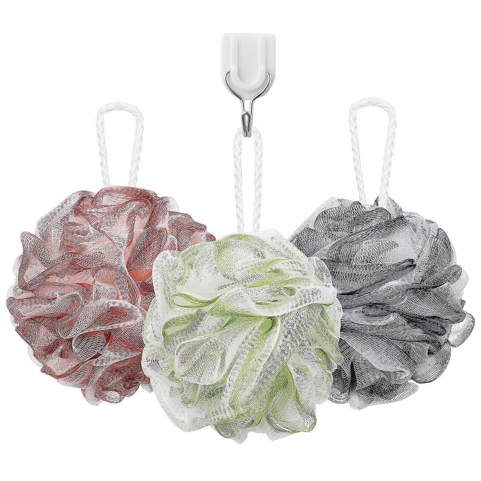 Bathing Loofah Soft 3Pcs for Showering Use Body Sponge Exfoliation