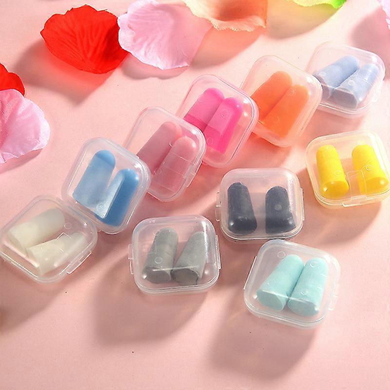 10pcs Soft Foam EarPlug Anti-noise Ear Plugs Slow Rebound Multicolor Universal Hearing Protector for Sleeping Travel Work