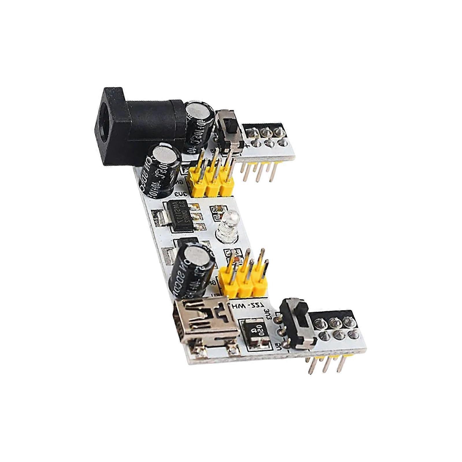 Breadboard Power Supply Module MB102 with 5V 3.3V Output for Microcontroller Projects USB