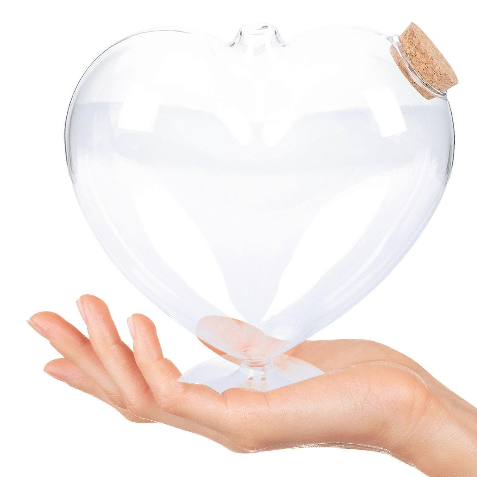 Transparent Glass Storage Bottle for Small Objects and Decorative Use 4.5 Inches