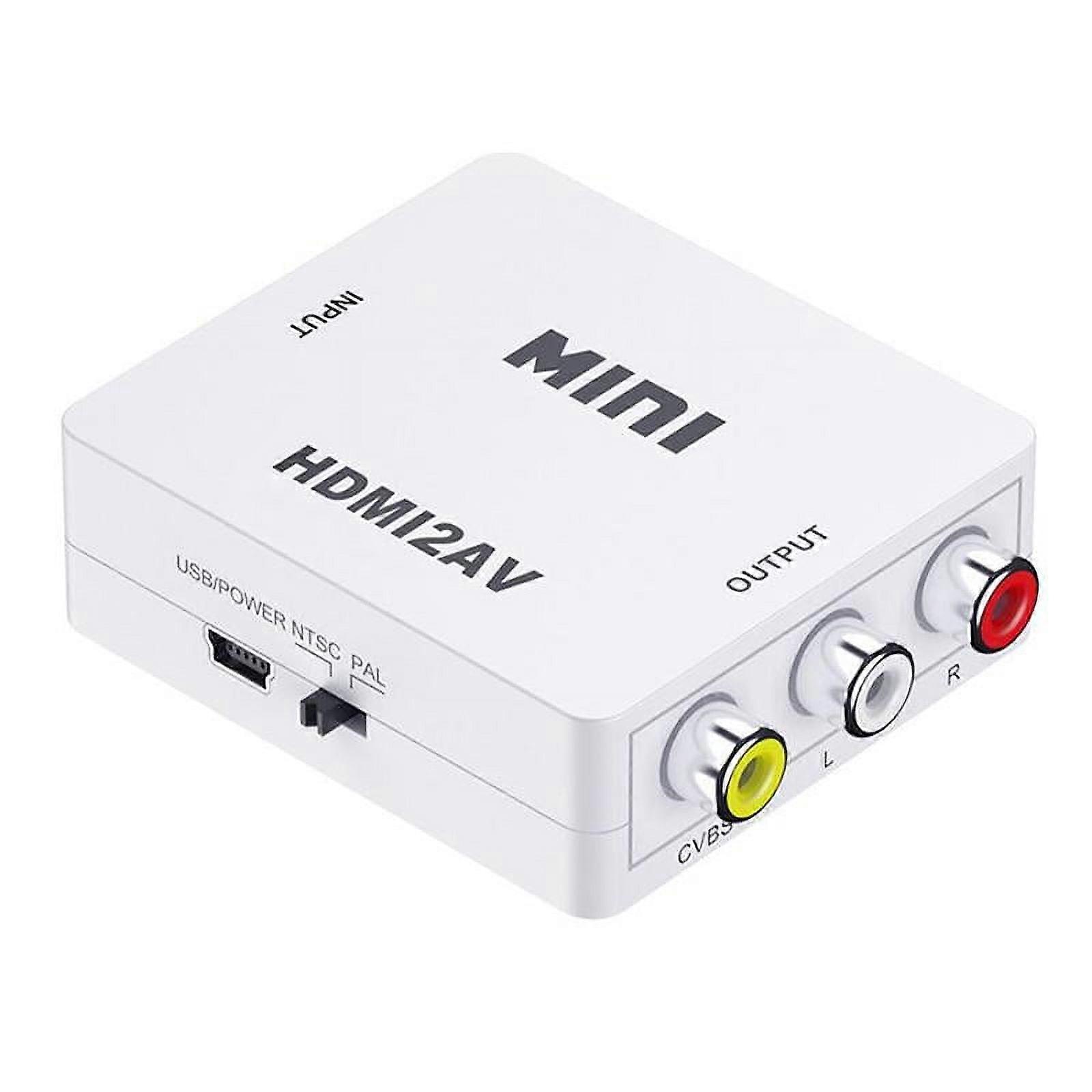 YMDZ HDMI 1 Input/3 RCA Output Analog to Digital Converter with USB Power Cable