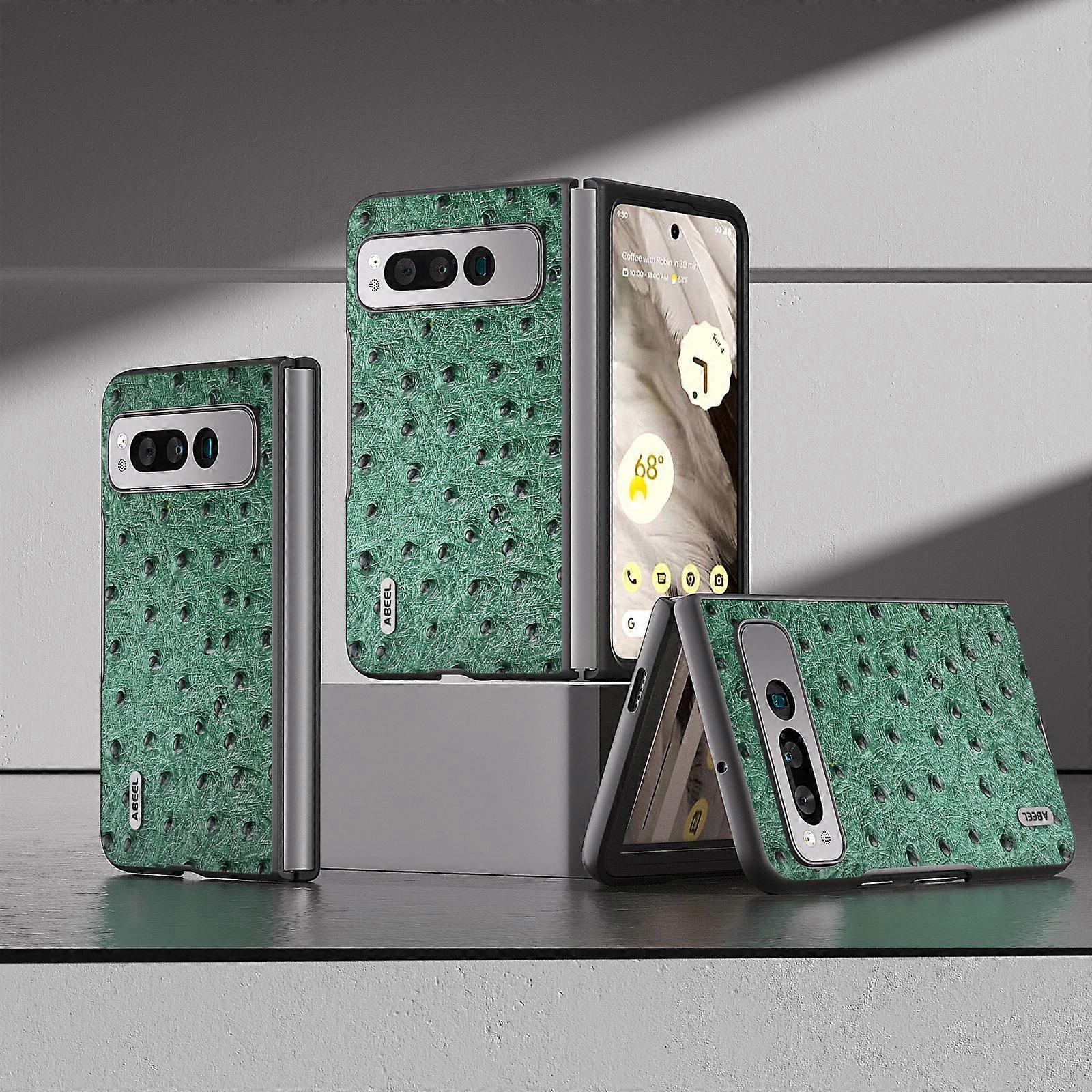 ABEEL Leather Ostrich Texture Phone Case