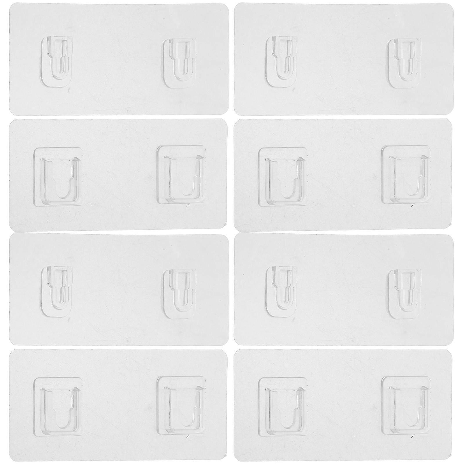 Adhesive Socket Holder Transparent Plastic Socket Fixers for 5Sets Usage