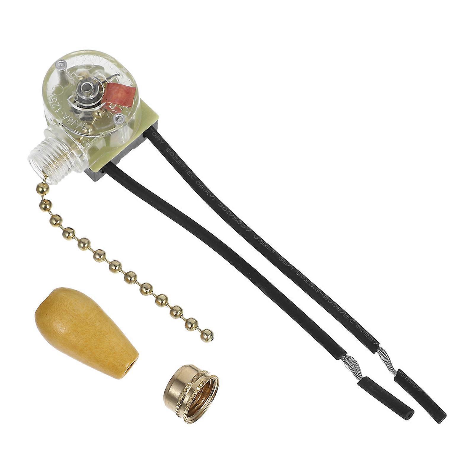 Light Pull Handle Ceiling Fan Pull Chain Replacement Switch 3Pcs Included