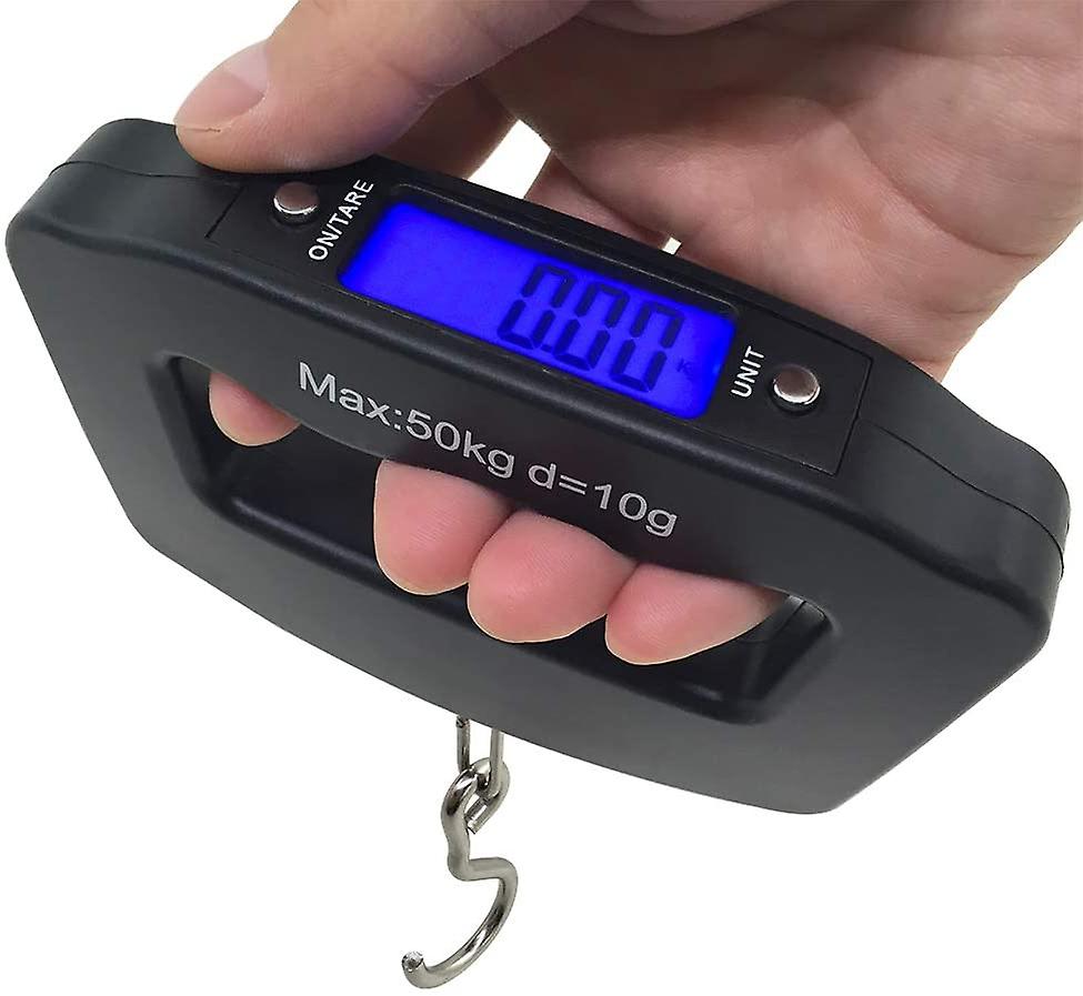 Mini Portable Luggage Scale 50kg Digital Electronic Scale Withfishhook