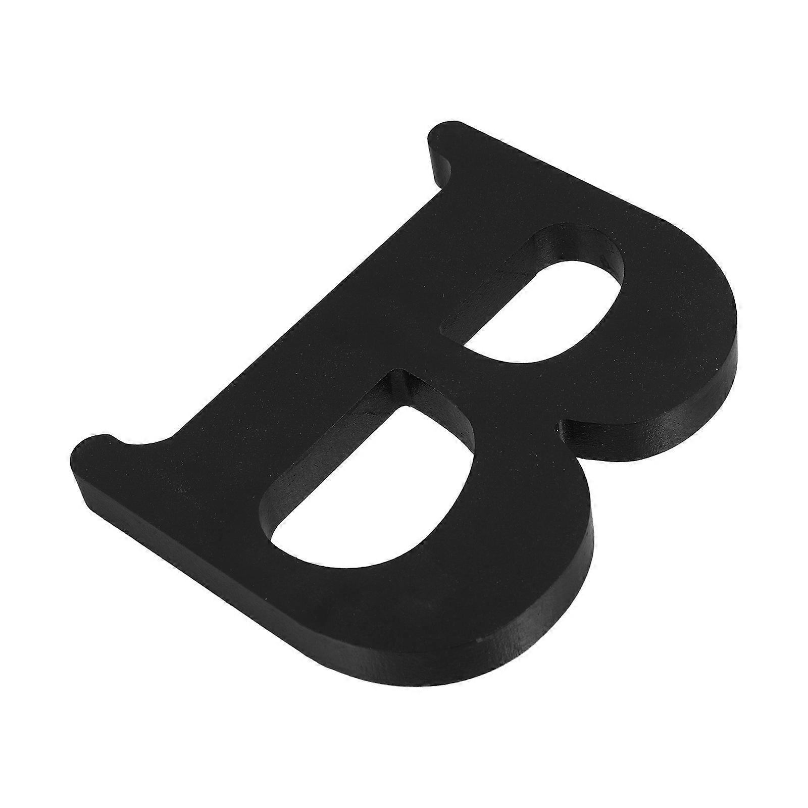 Decorative Black Wooden Letters 26pcs Alphabet Blocks for Wall Table Home Craft Projects Initial Decor