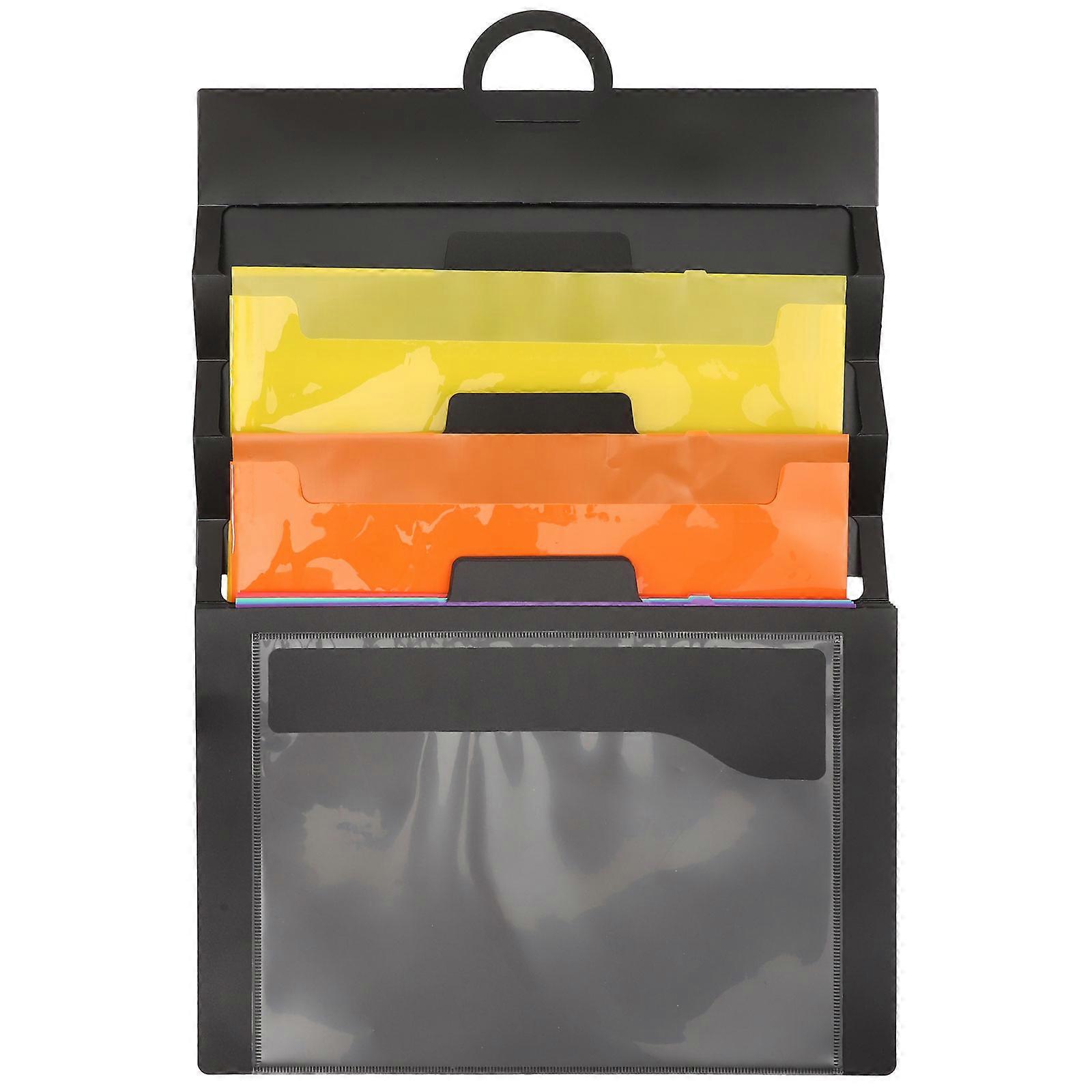 Handheld File Organizer 4Pcs Rectangular Folder For Efficient Document Storage At Home Office Travel