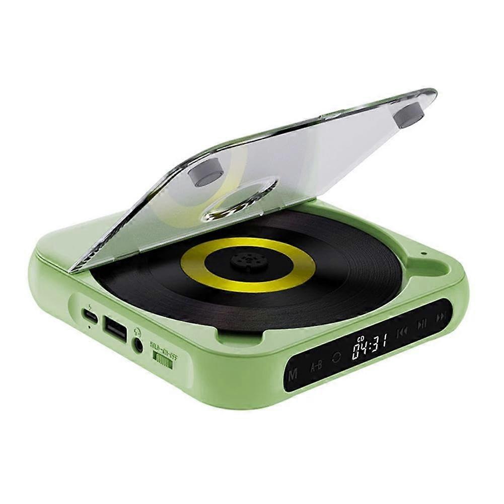 Portable Player HiFi Heavy Bass Sound With Wired Playback Compact Lightweight Rechargeable Battery Green