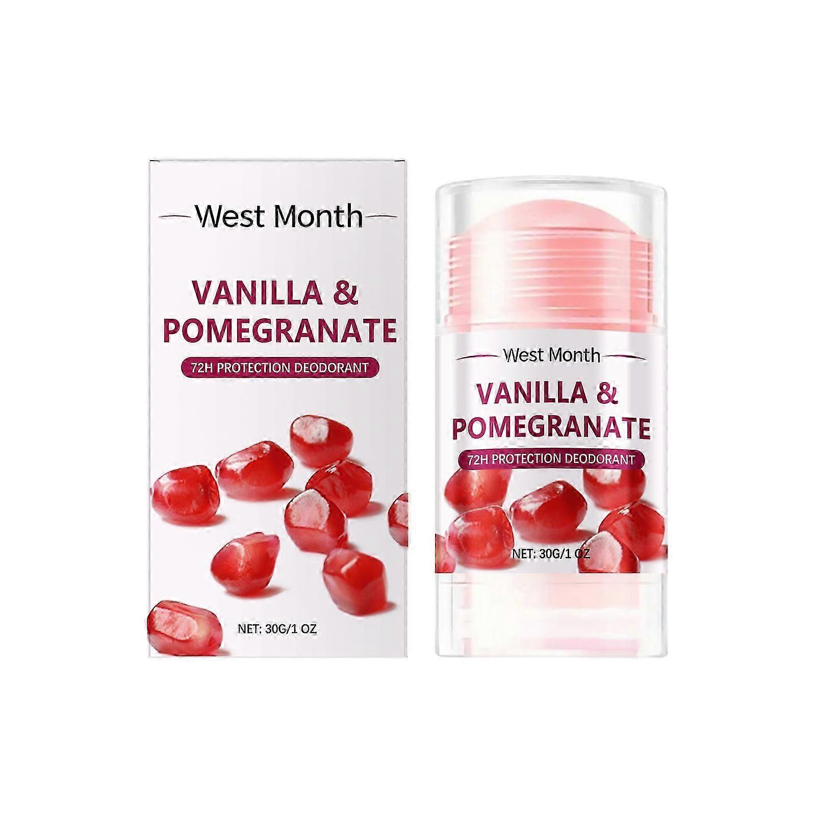Pomegranate Deodorant Bar  Long-Lasting, Non-Sticky, Portable, Skin-Friendly Fragrance