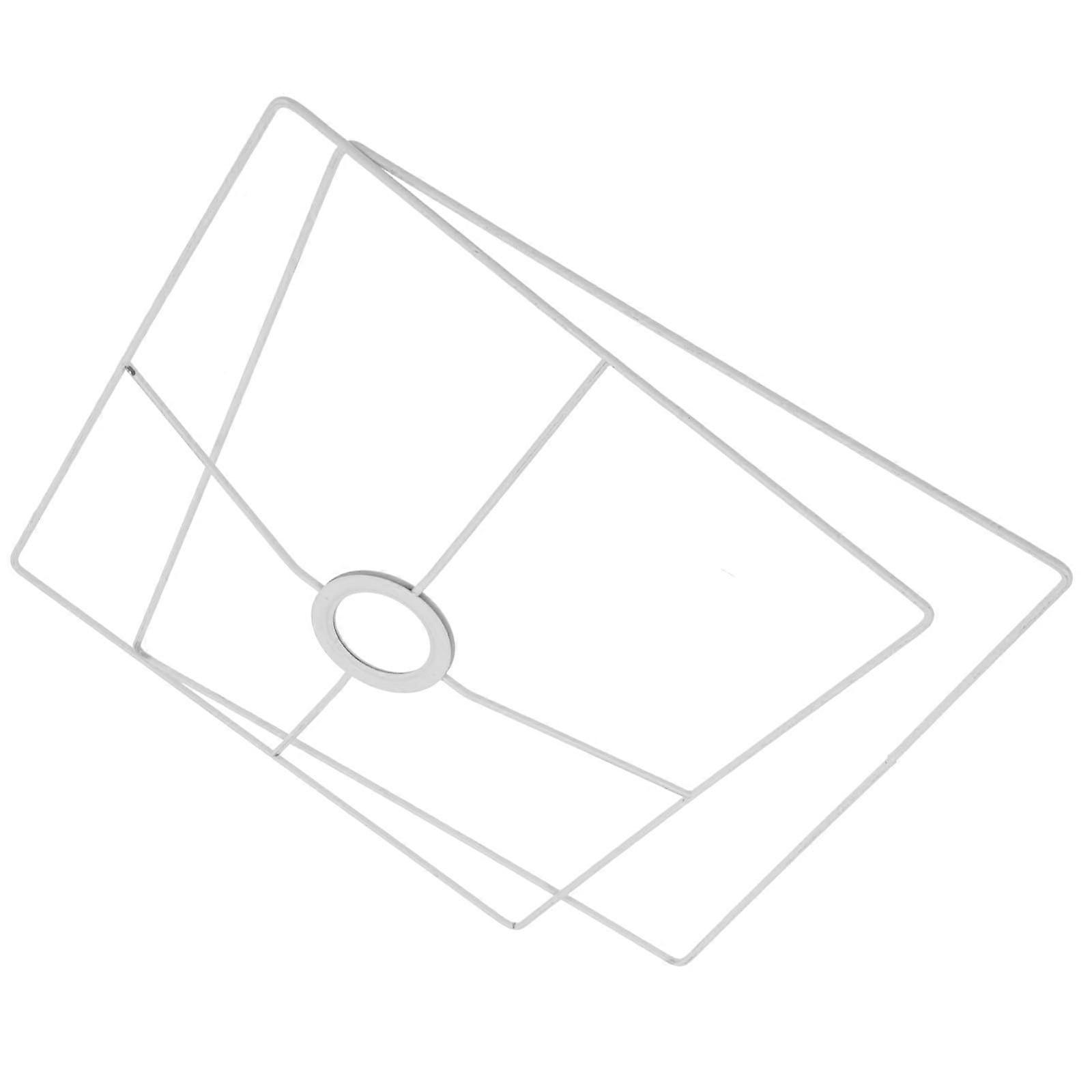 Square Iron Lamp Shade Frame for DIY Lighting, Durable Holder for Ceiling and Desk Lamps