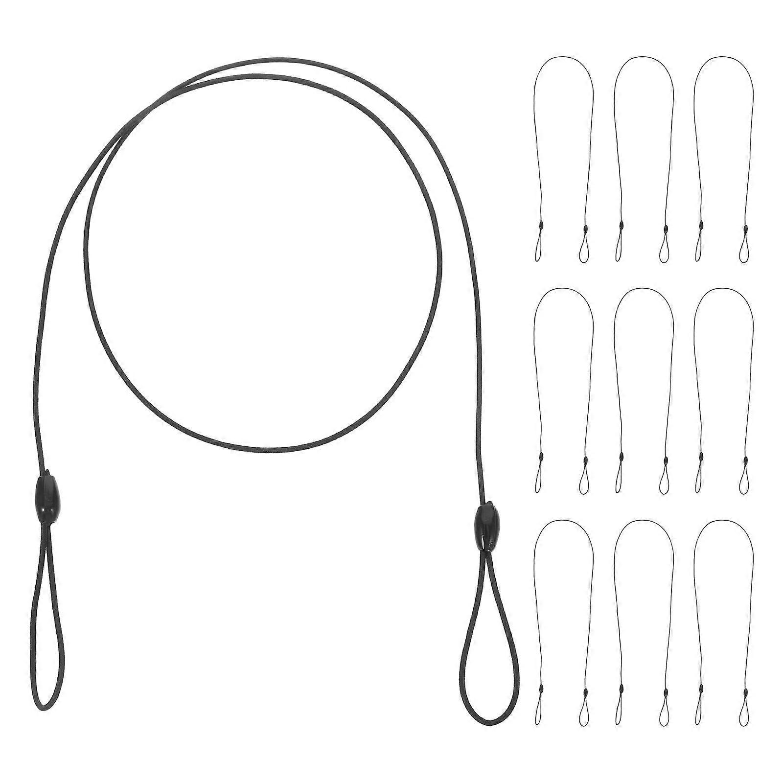 10pcs Elastic Lanyard for ID Badges Stylus Pens Masks Plastic Elastic Tether Lanyard Clipboard Pen Leash for Tethering Drawing Stylus