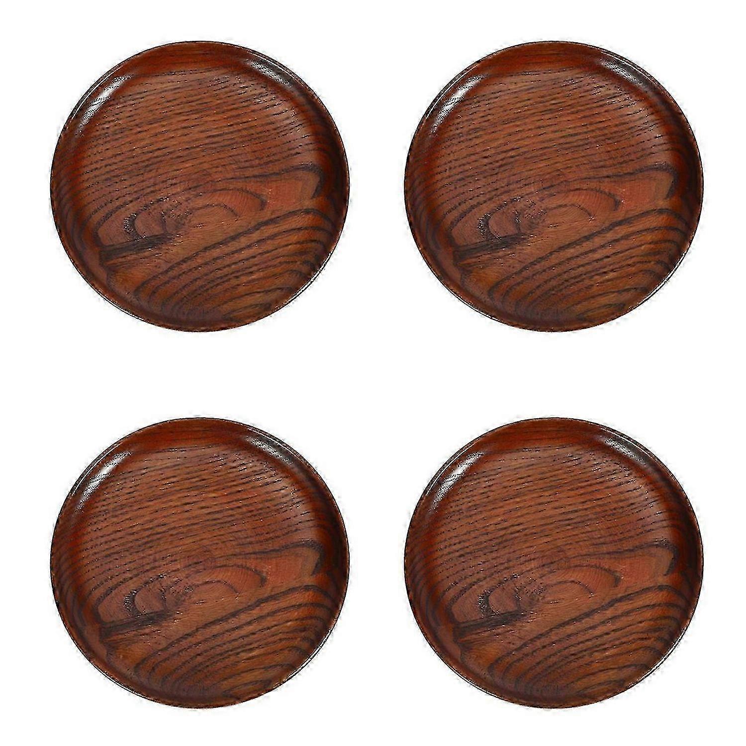 Smooth wooden bread plates and condiment dishes