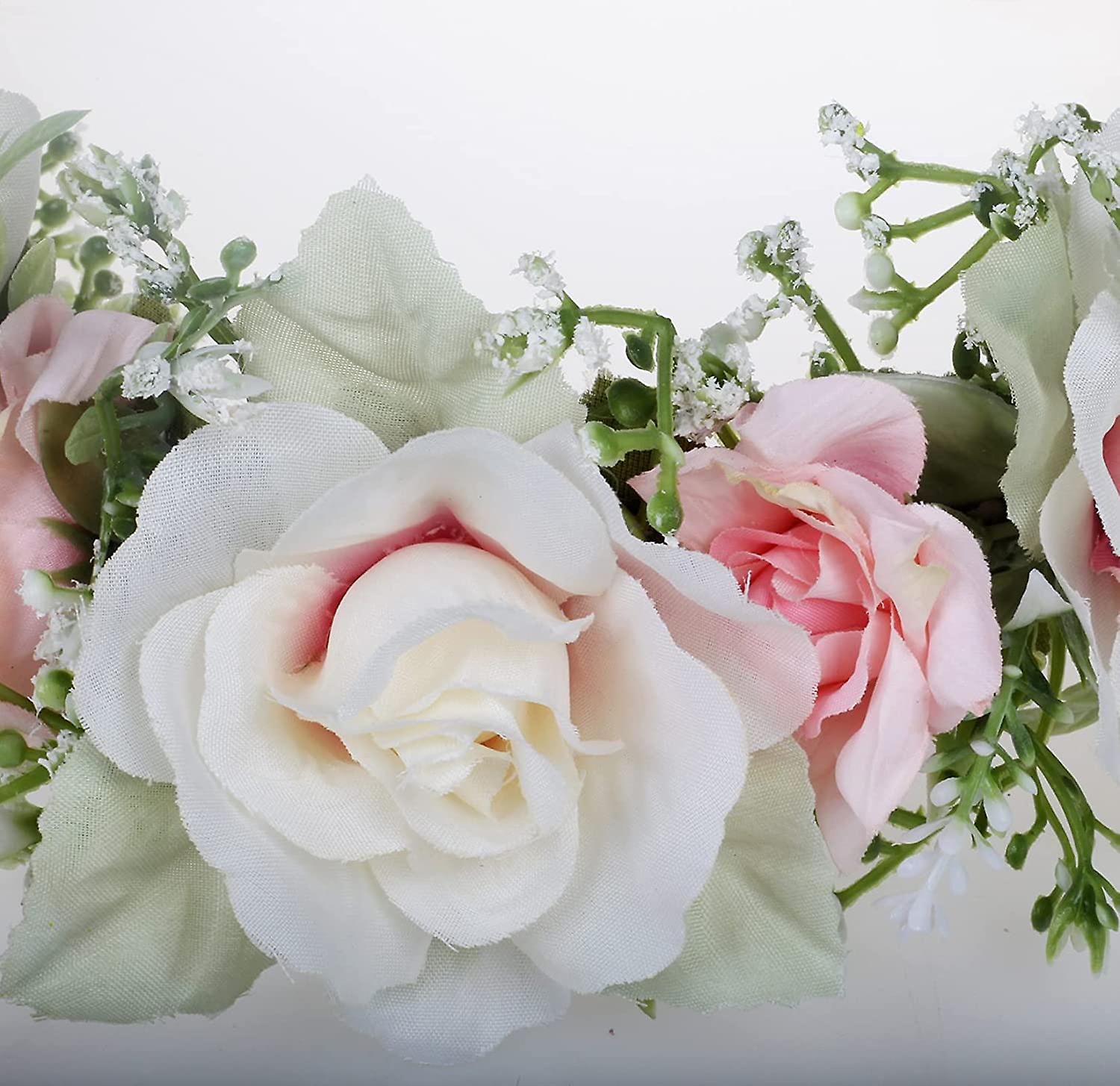 Florale Bandeau 4 Pack Guirlande De Fleur Bandeau Couronne De Fleur Hawaïenne Avec Ruban Élastique Pour Femmes Filles Fête. - Au Quotidien