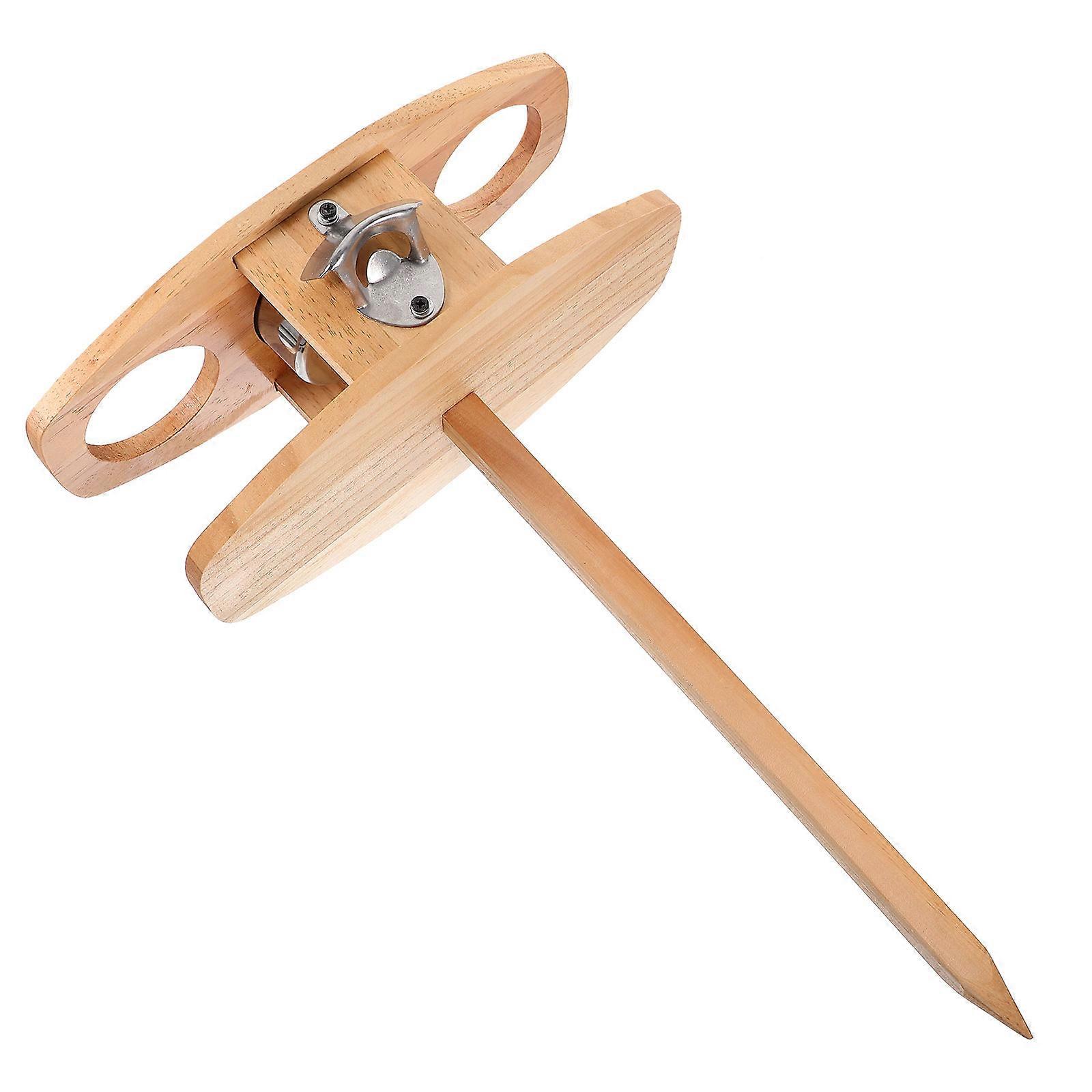 Portable Wine Table Foldable Wood Serving Table for Outdoor Use 1Pcs