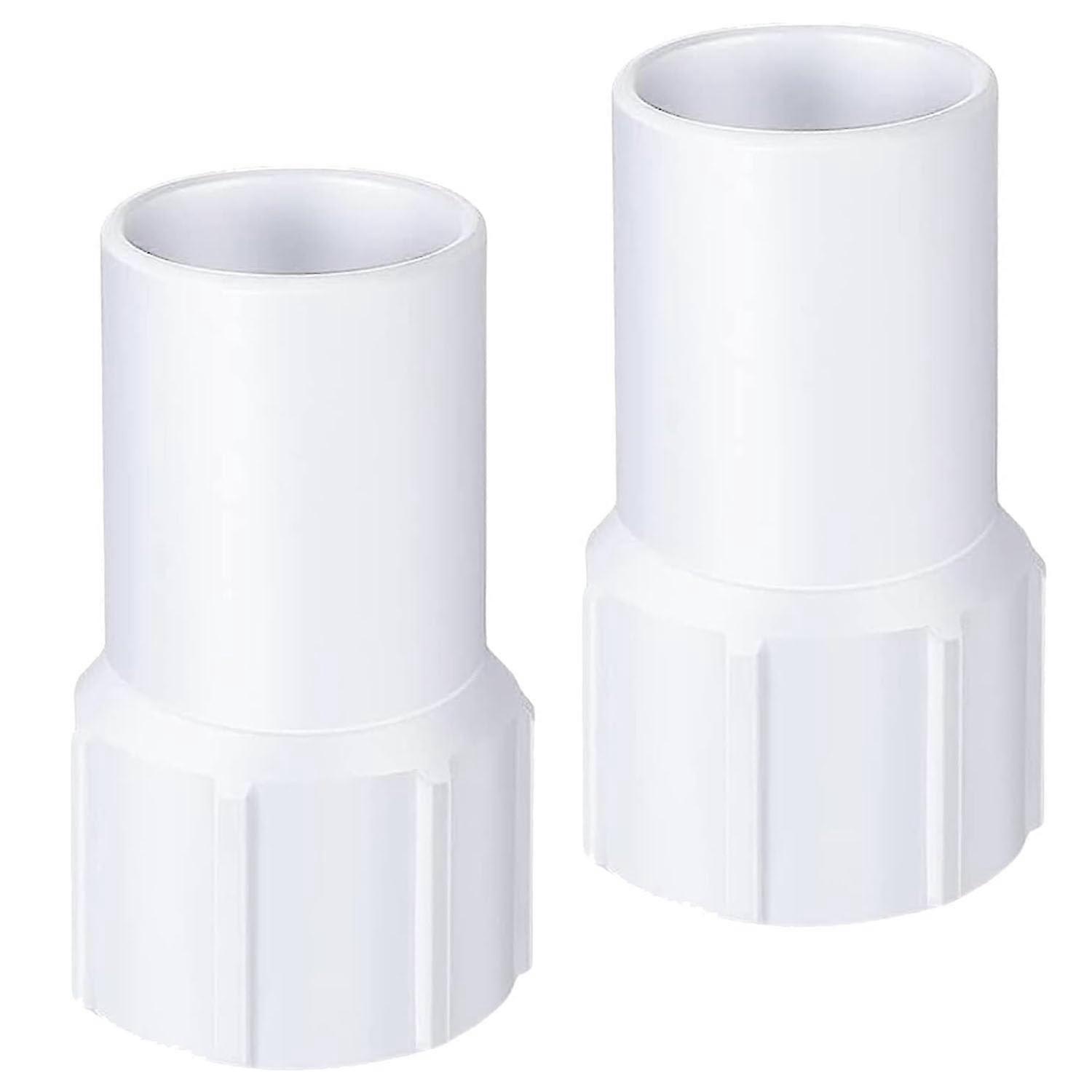 Pool Vacuum Hose Cuff 1.5 Inch Threaded Replacement Ends for Swimming Pool Secure Connection 2 Pack