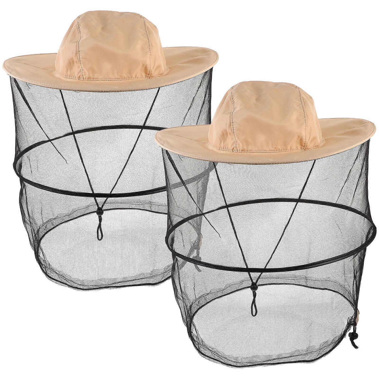 Professional Net Hat Polyester Material For Hiking And Hunting 2Set