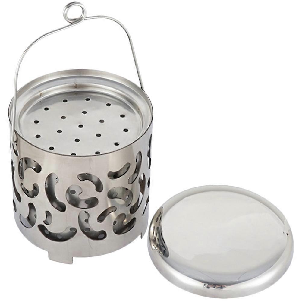 Silver Camping Mini Heater Stainless Steel Heating Cover for Camping