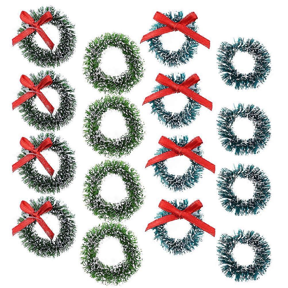 Christmas Decorative Wreath Pine Needle DIY for Home 48Pcs Kit