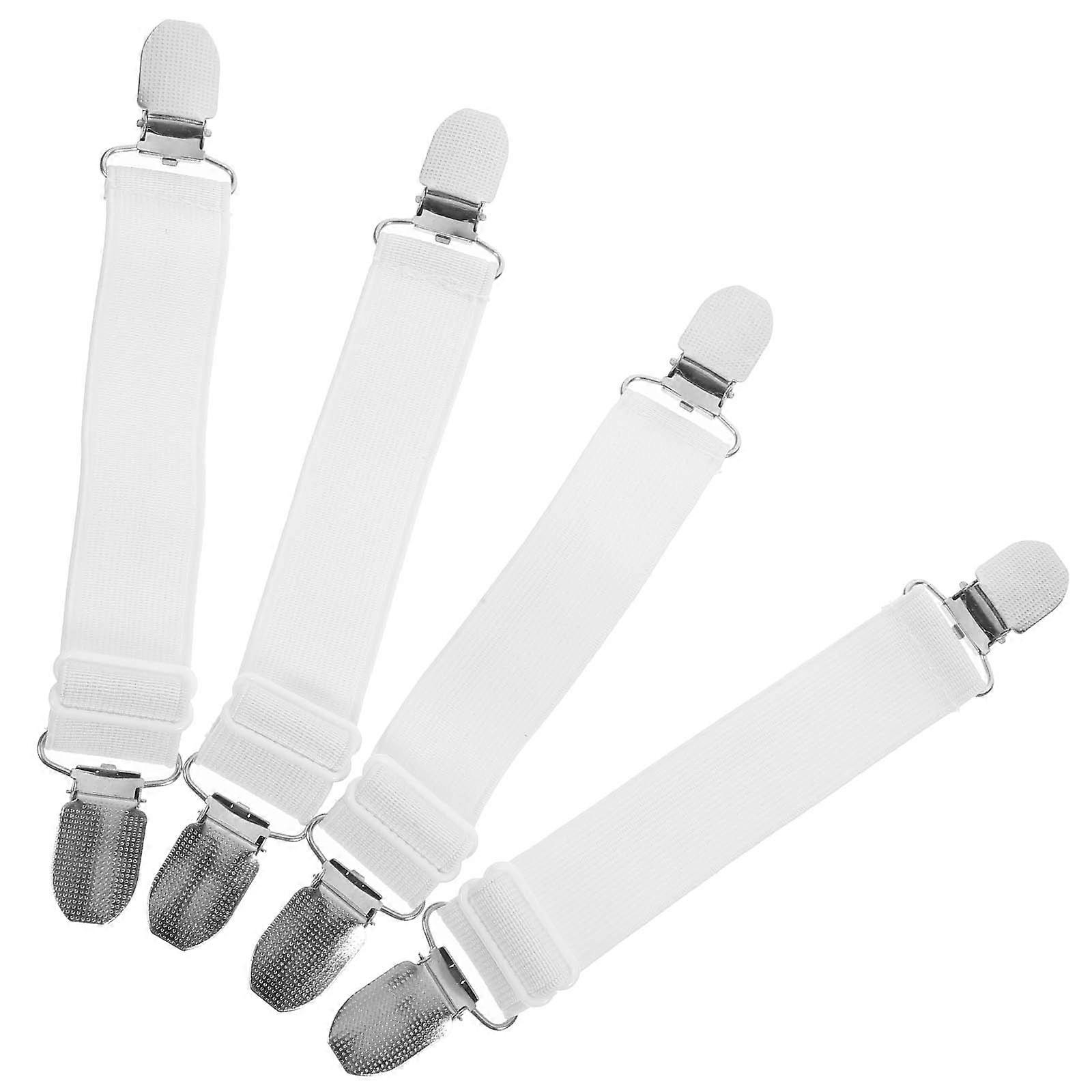 Elastic Adjustable Strap Clips for Fixing Boots 4Pcs Windproof Trouser Clips
