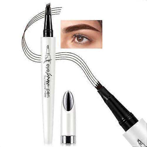 Microblading Eyebrow Pen Waterproof 4 Tip Design for Natural 3D Brows Long Lasting Pencil