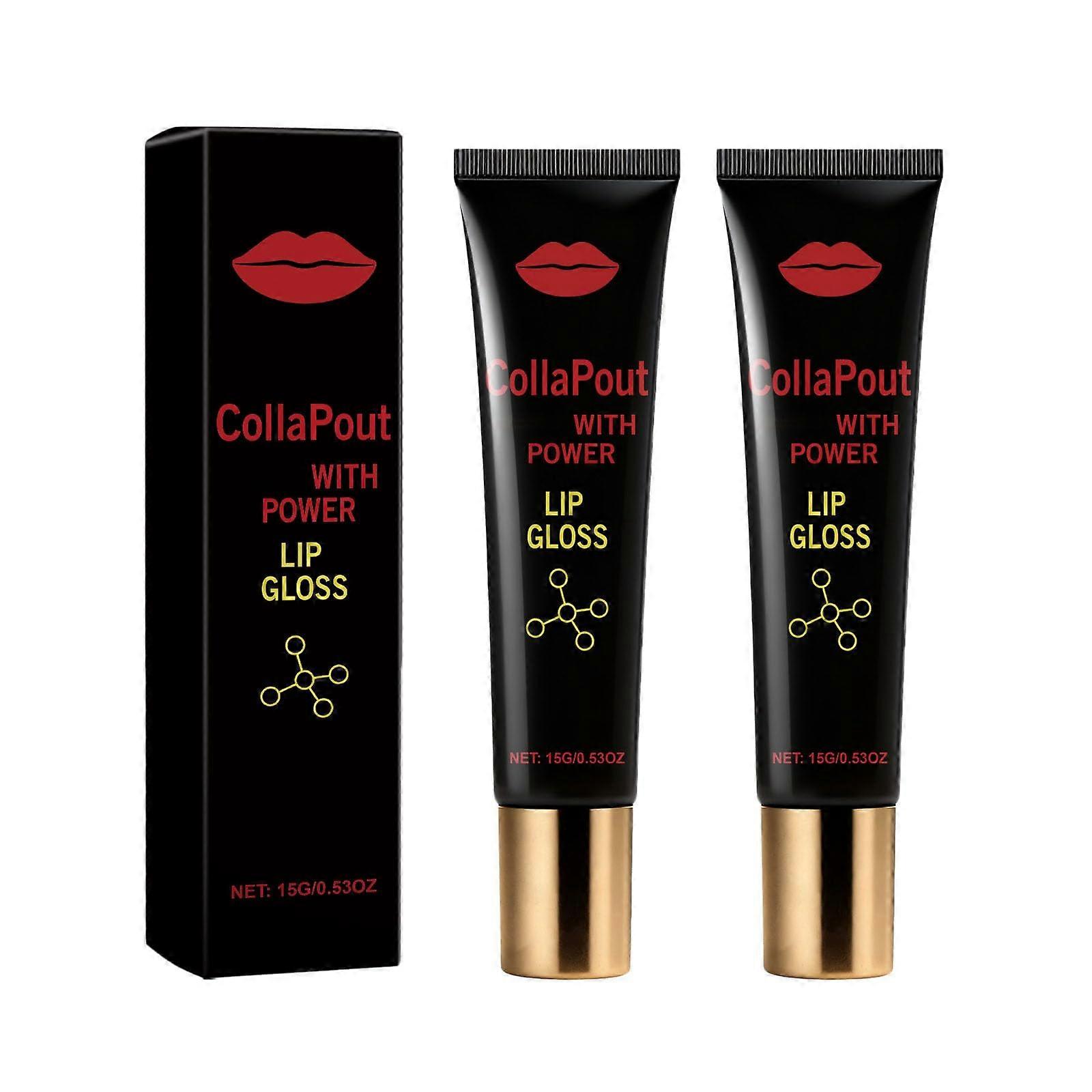 Lip Oil and Plumping Lip Serum 2PCS for Deep Hydration, LongLasting Gloss, Reduces Lip Lines