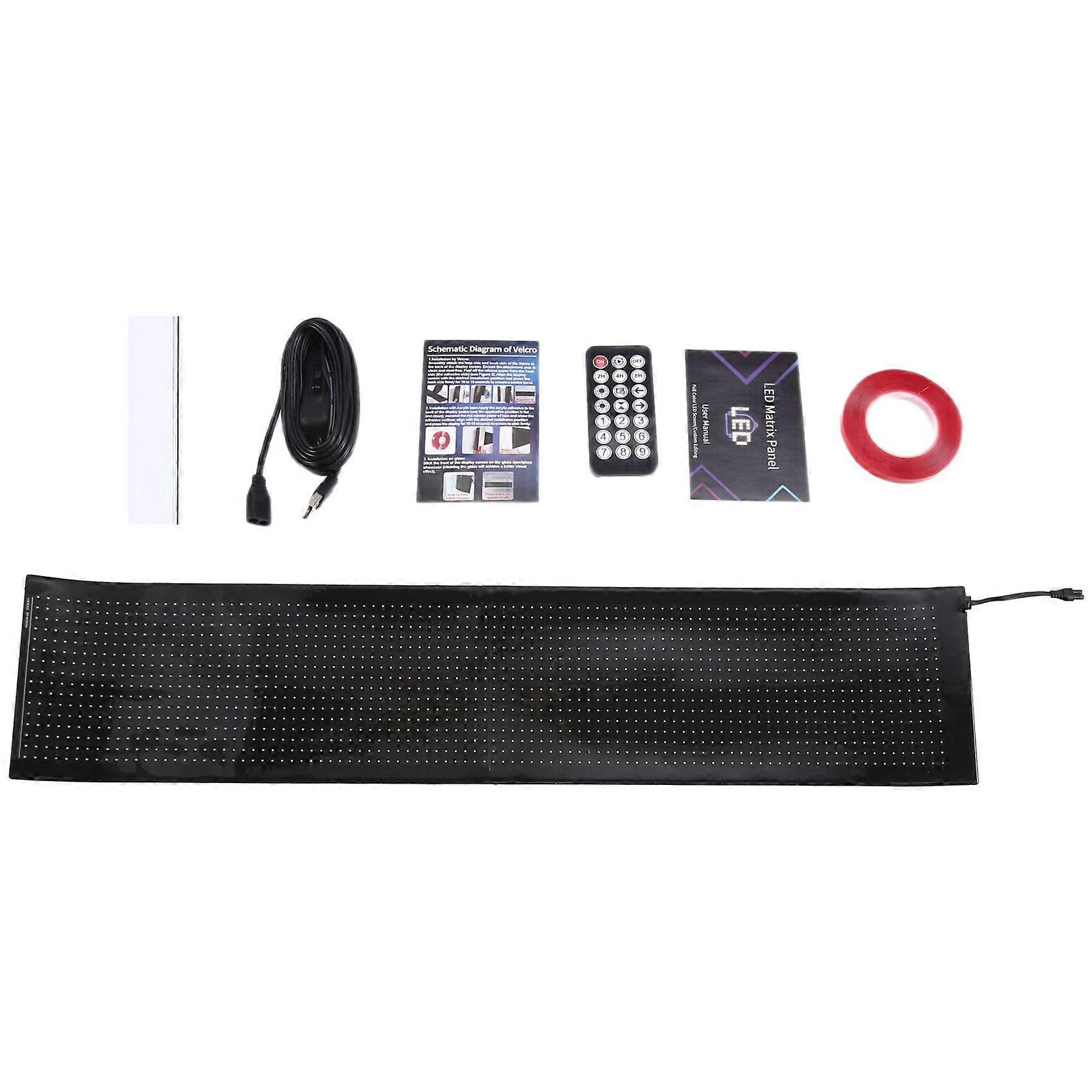 Scrolling LED Sign Programmable LED Sign Bluetooth APP Control Bright Scrolling Text Car Christmas Advertising