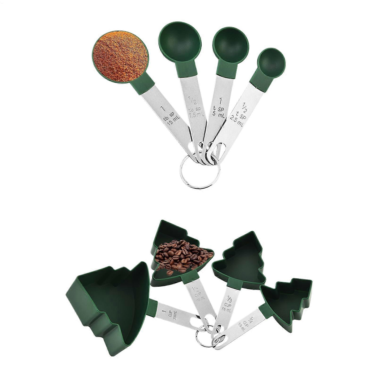 Measuring Cups and Spoons Set with Precise Accuracy, Stackable Design for Baking and Cooking